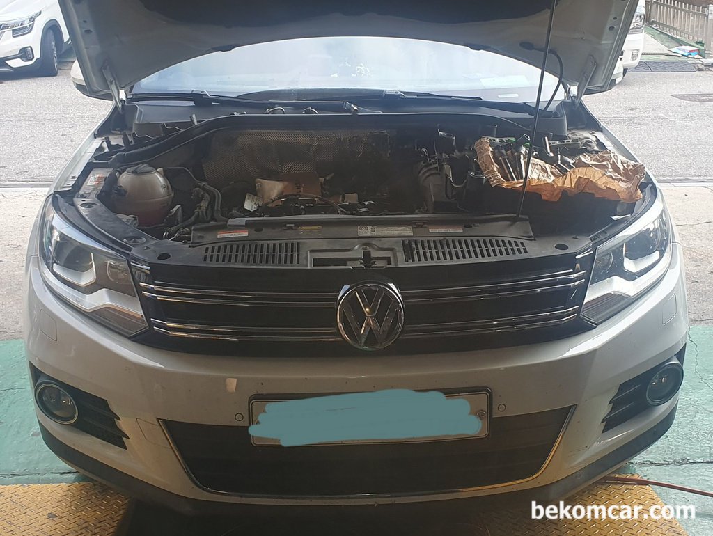 폭스바겐 티구안 혼유 정비, 최종 마무리 작업과정|ベコムカー (bekomcar)
