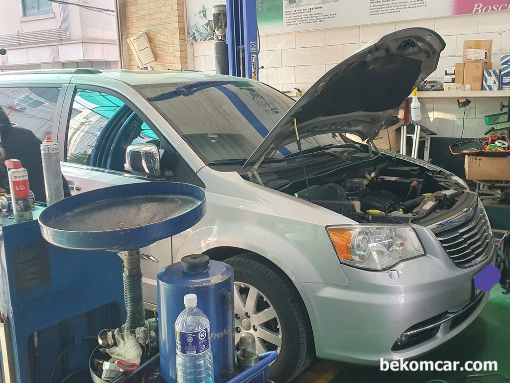 연희동 수입차 정비소로 출장진단, 지프 그랜드보이저 엔진경고등 진단|bekomcar.com