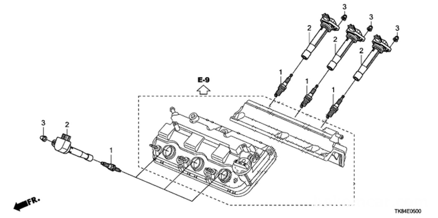 #1, 12290-R71-L01 Spark Plug (Dilzkr7A11G) (Ngk)
#2, 30520-R70-S01 Coil, Plug Hole|بيكومكار  (bekomcar)