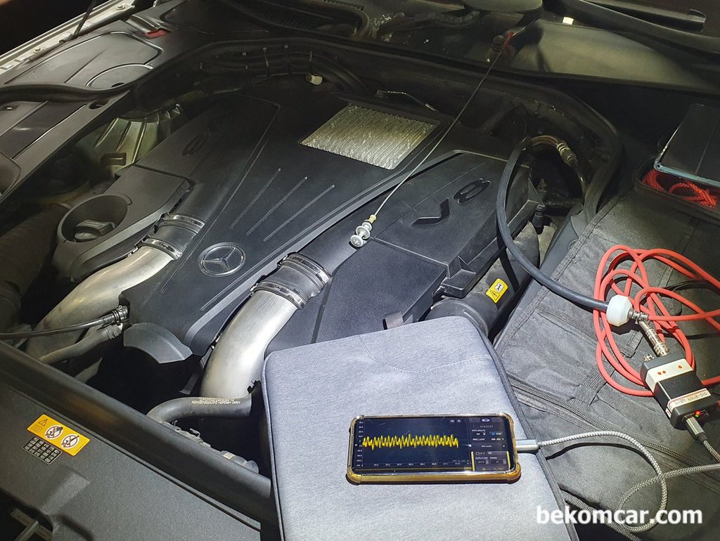 메르세데스 벤츠 W222 S500 M278 트윈터보 V8 중고차구매 검사 점검기록|베콤카 차량정밀진단