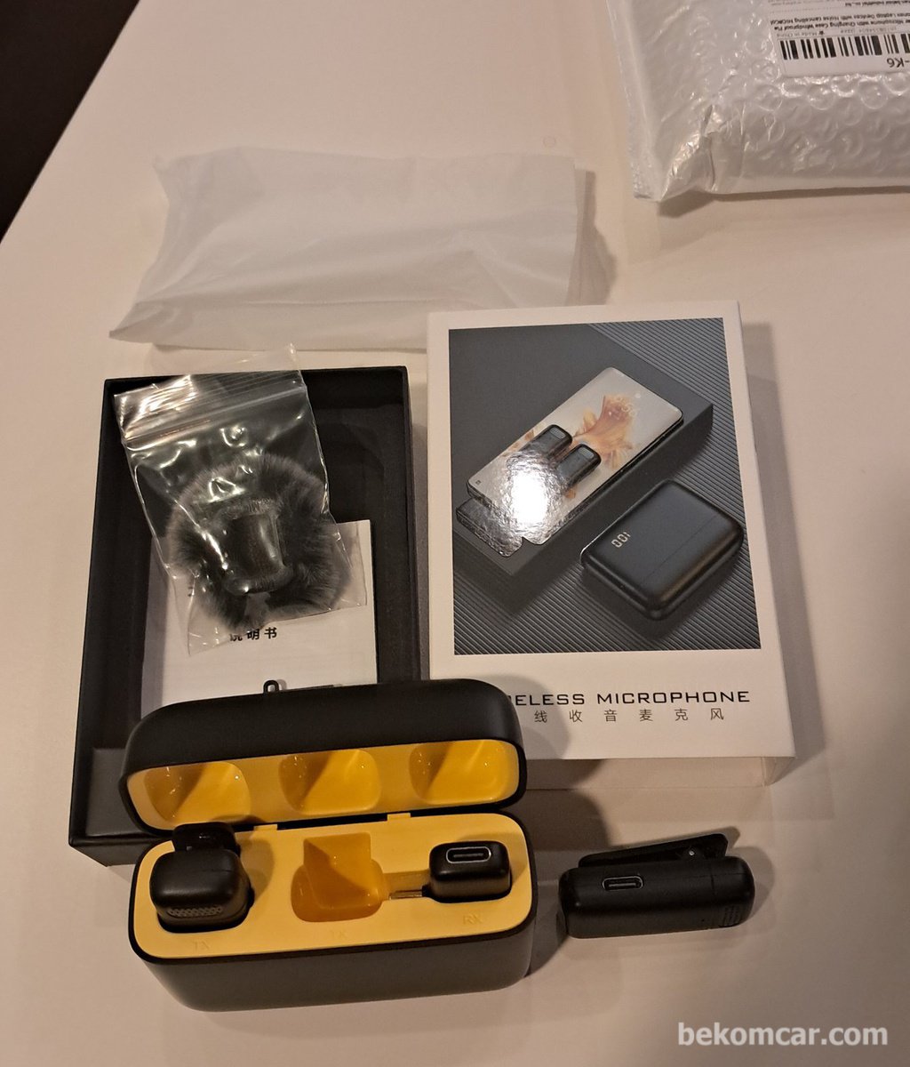 Lavalier Microphone 무선 녹음 마이크, 영상 제작등에 사용|bekomcar.com