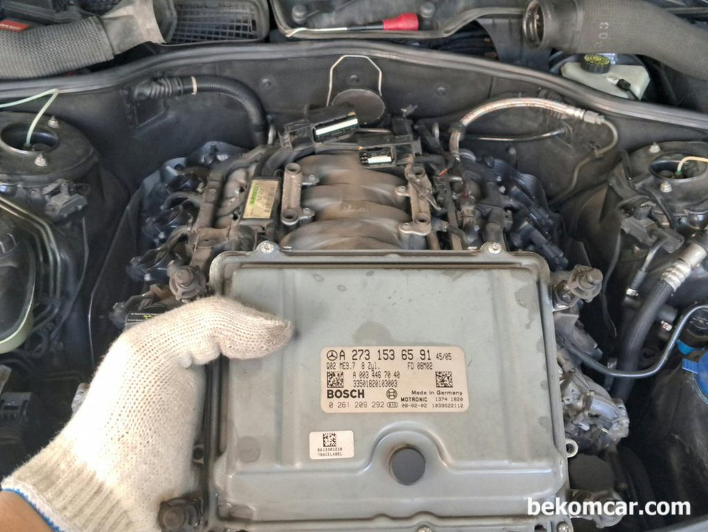 2008년 메르세데스 벤츠 S550 V8 ECU & 연료공급 간헐적 이상증상 진단기록|bekomcar.com
