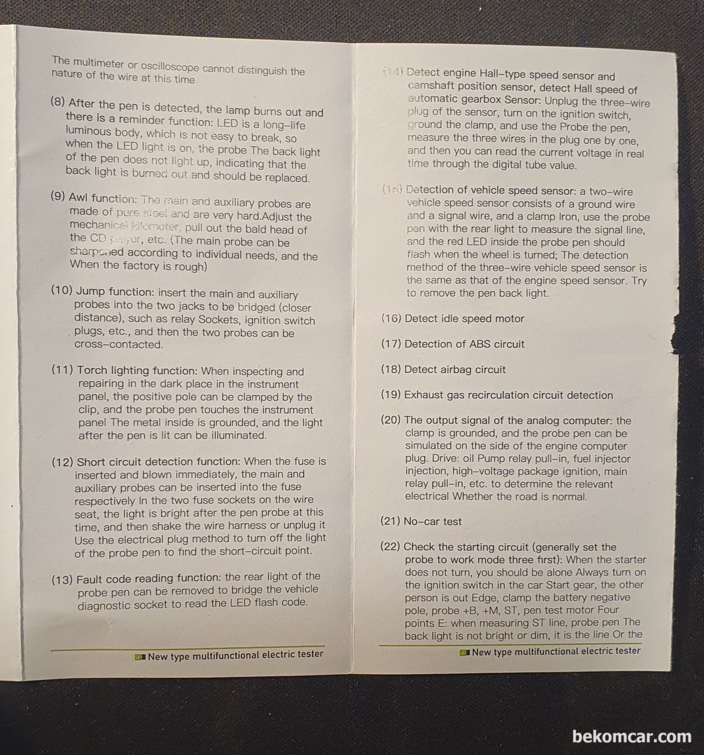 TopDiag P50 Manual|bekomcar.com