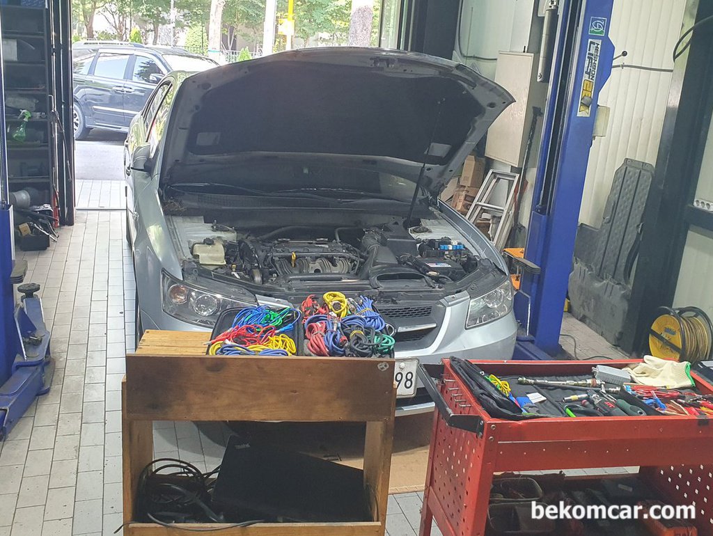 부천 정비소, 엔진진단 워크샵 기록중 점화파형 과 인젝터상태|بيكومكار  (bekomcar)
