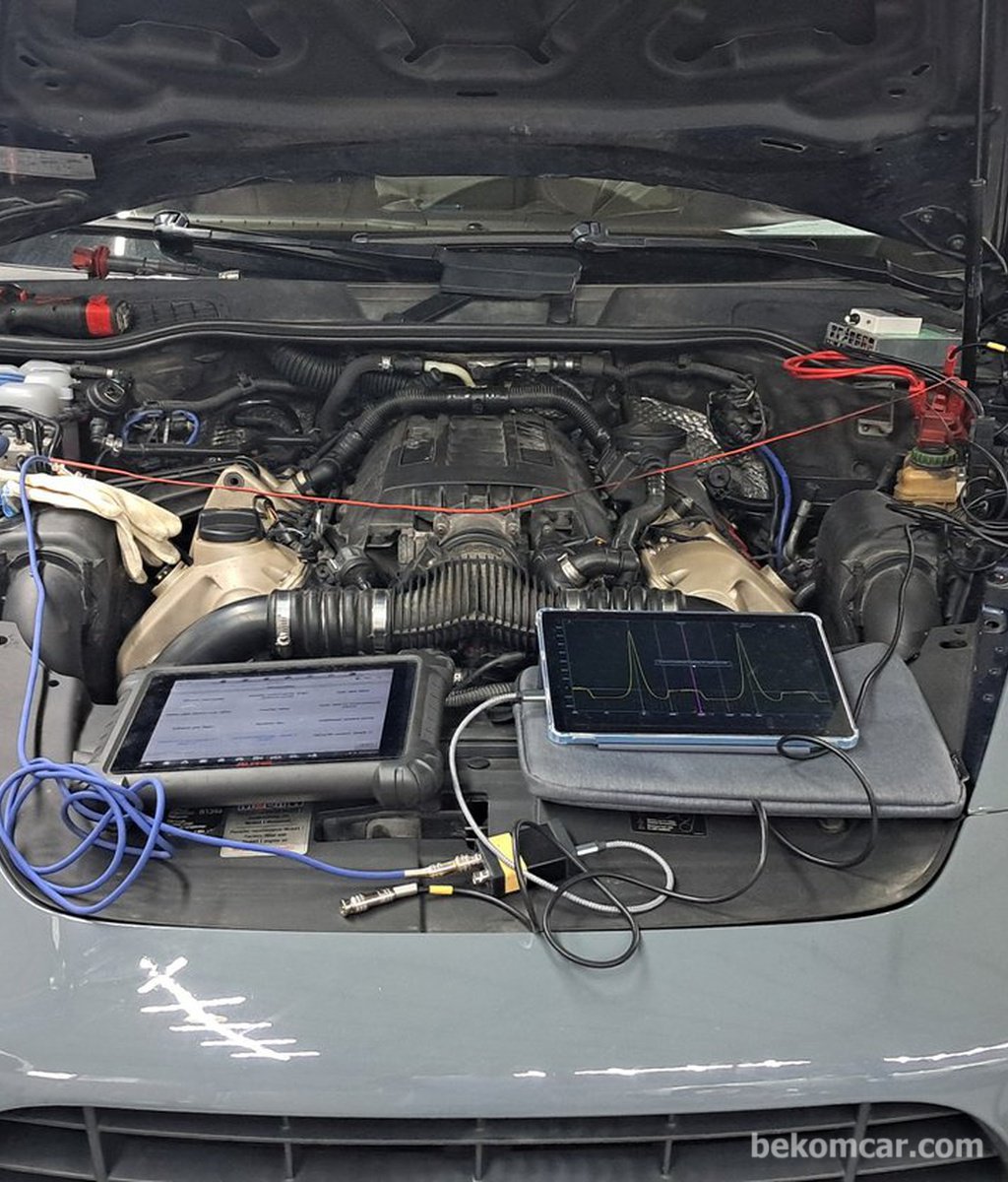 포르쉐 카이엔 V8 4.8L 타이밍 고장 P0016 진단기록|베콤카 차량정밀진단
