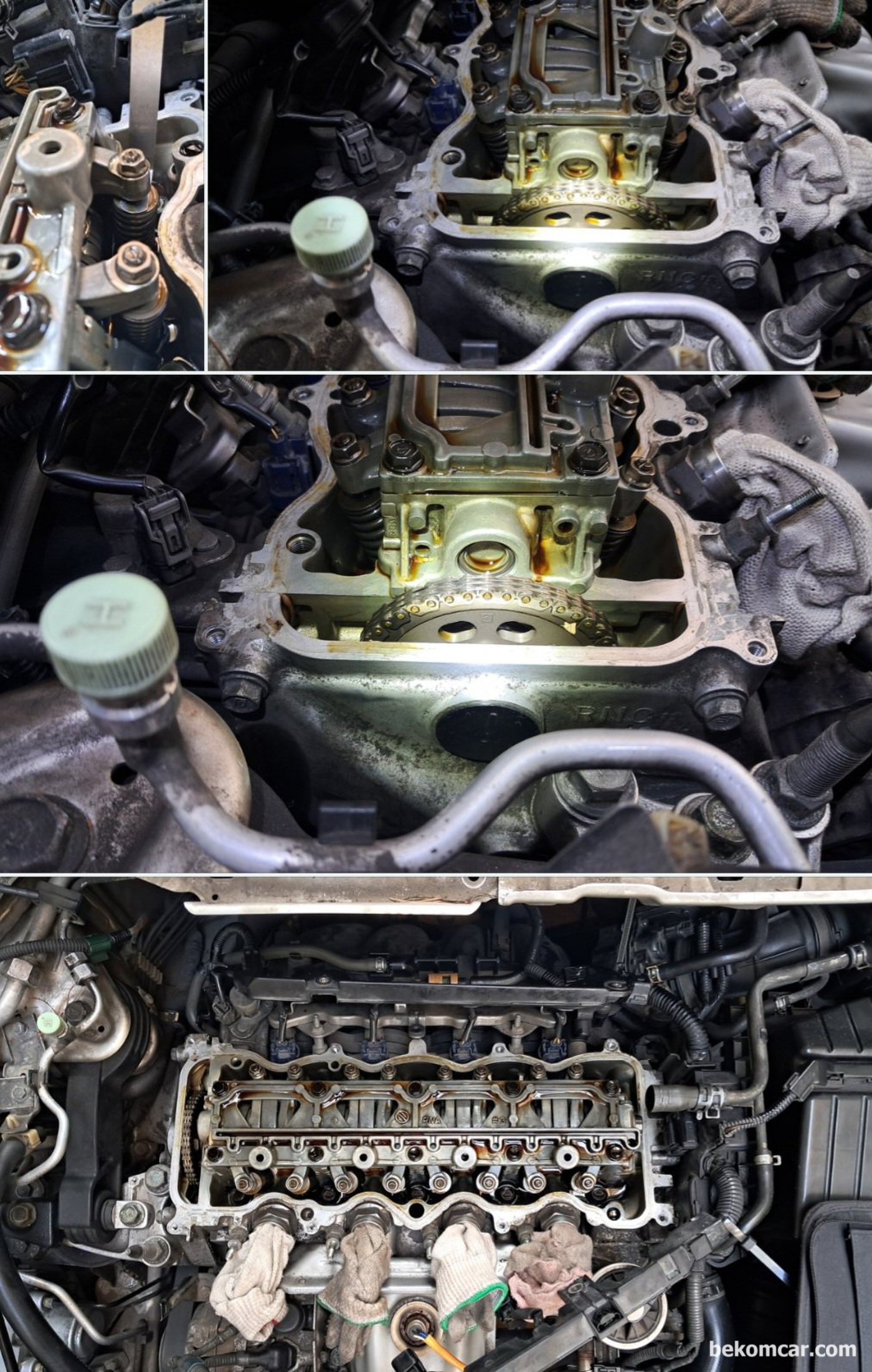 밸브간극 조정 차량은 혼다 시빅 1.8L 약 188,000km 주행했다. 벨브간극 조정 작업기록 이다.|베콤카 차량정밀진단