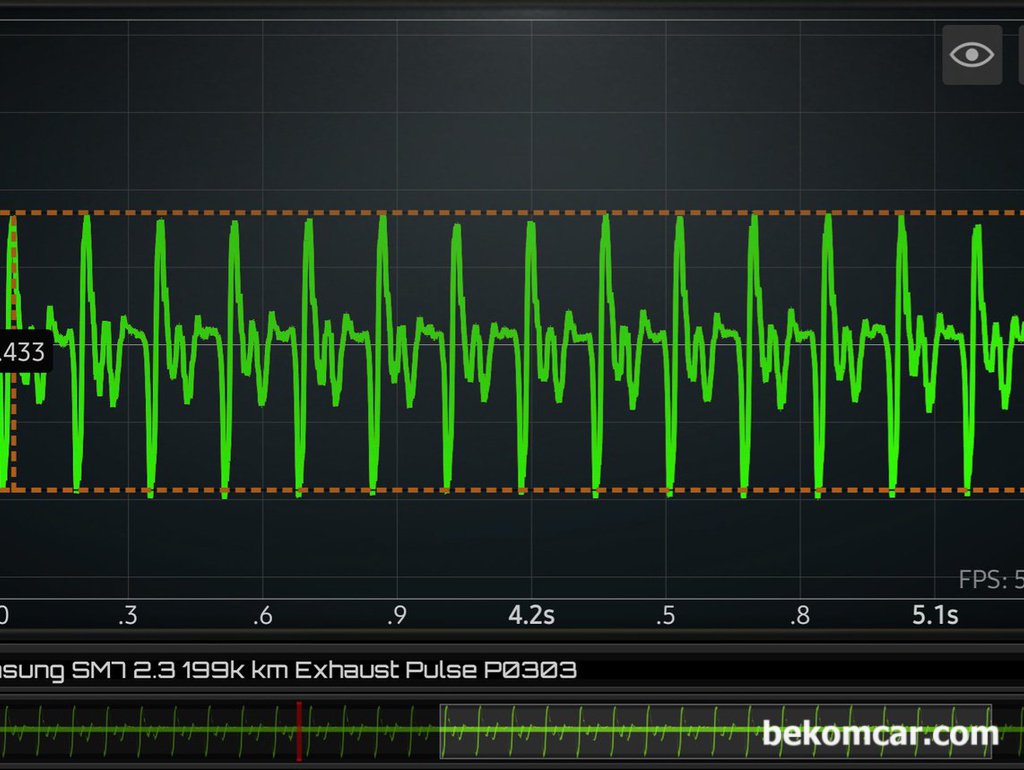 2006년 삼성 SM7 2.3L V6 P0303 실화코드 진단사례 기록|贝科姆汽车 (bekomcar)