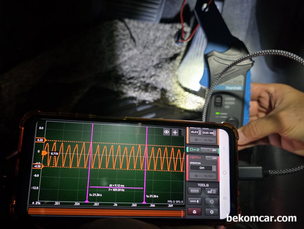 연료펌프 상태진단 파형, 정상과 성능저하가 있는경우 파형비교|贝科姆汽车 (bekomcar)