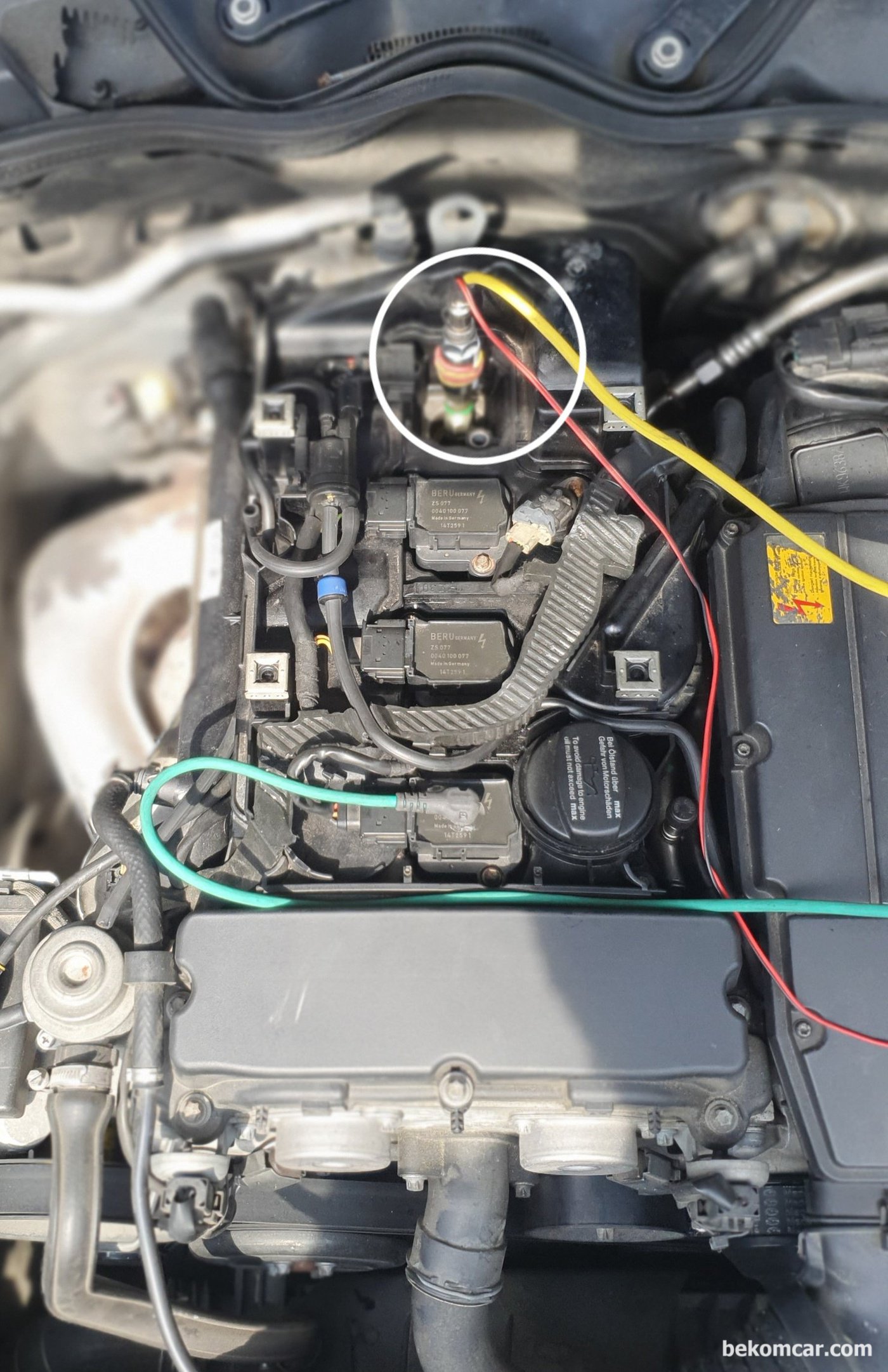 벤츠 W211 E200K P0304 실화진단 관련기록 이다. MartinLoren.com 의 HS512Max 자동차전용 스코프와 ROTKEE.com 의 PS16 실린더압축압력센서 (In Cylinder Pressure Transducer)를 이용했다|بيكومكار  (bekomcar)