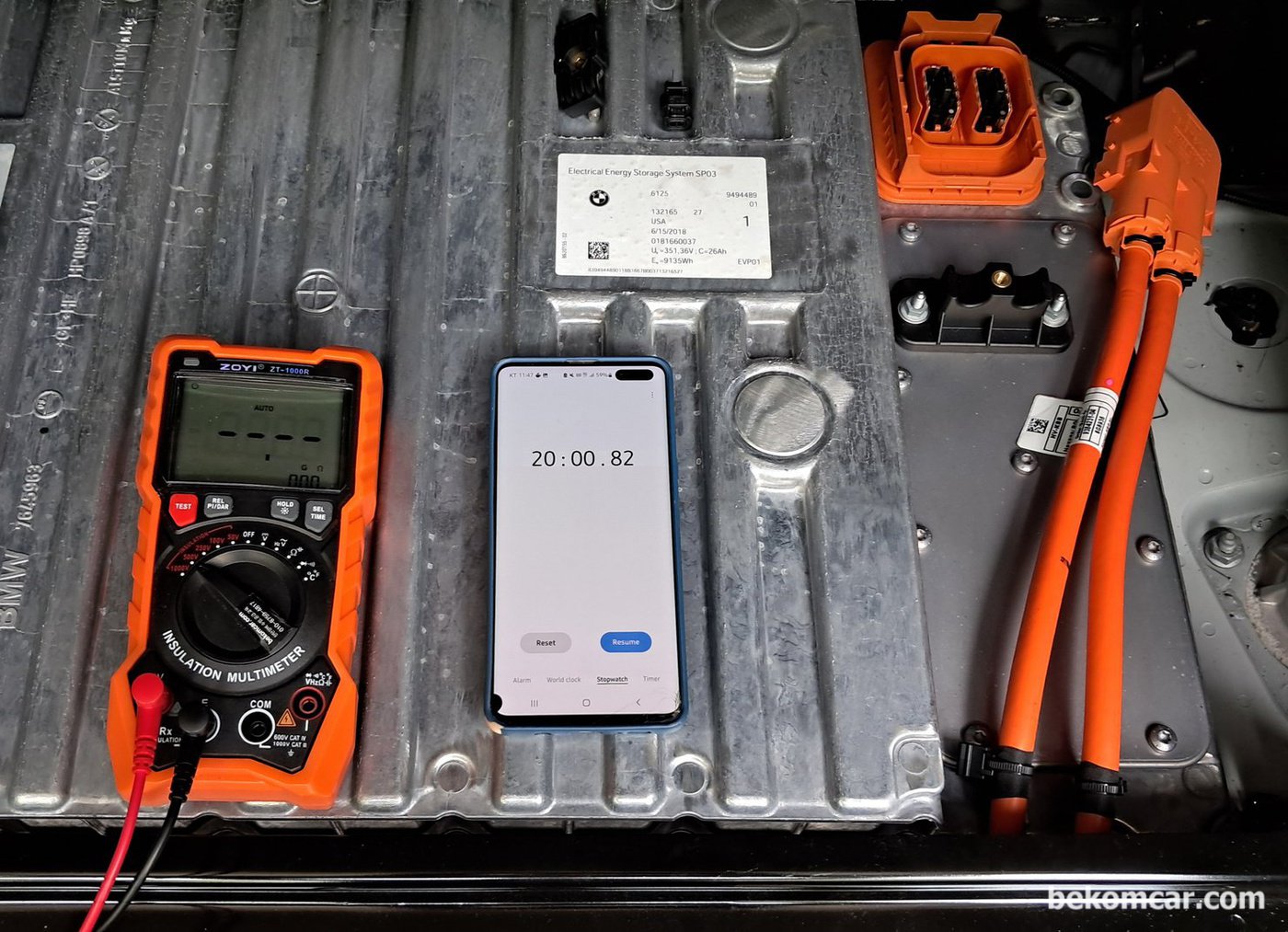 BMW F15 N20 40E 2018, 절연저항 고장 운행제한 상태진단 준비 과정, 천천히 차분하 가는것이 가장 빠르고 정확하다. 살다보니 그러더라. 느린것이 빠르다는것.|ベコムカー (bekomcar)