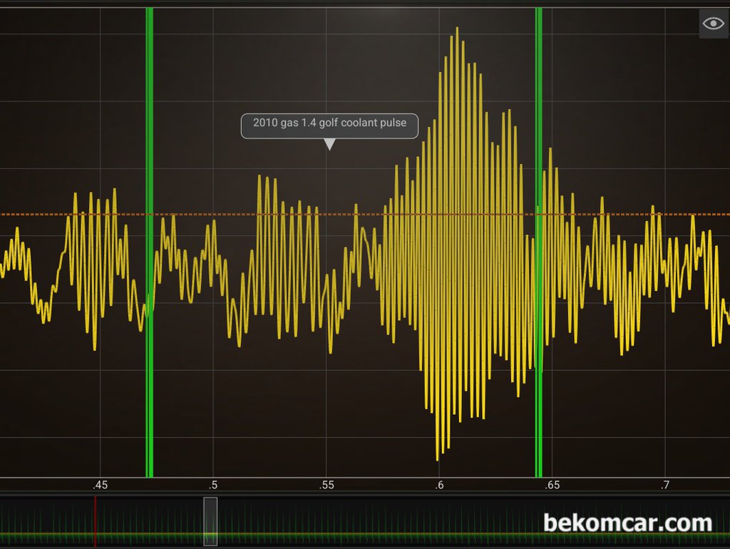 2010년 골프 휘발유엔진 1.4 헤드가스켓 누수 라디에이터 맥동파형 기록|贝科姆汽车 (bekomcar)