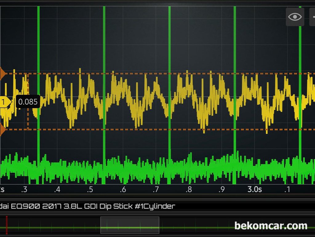 2017년 EQ900 중고차구입후 실린더 스크래치 및 블로우바이 누설 파형기록|贝科姆汽车 (bekomcar)