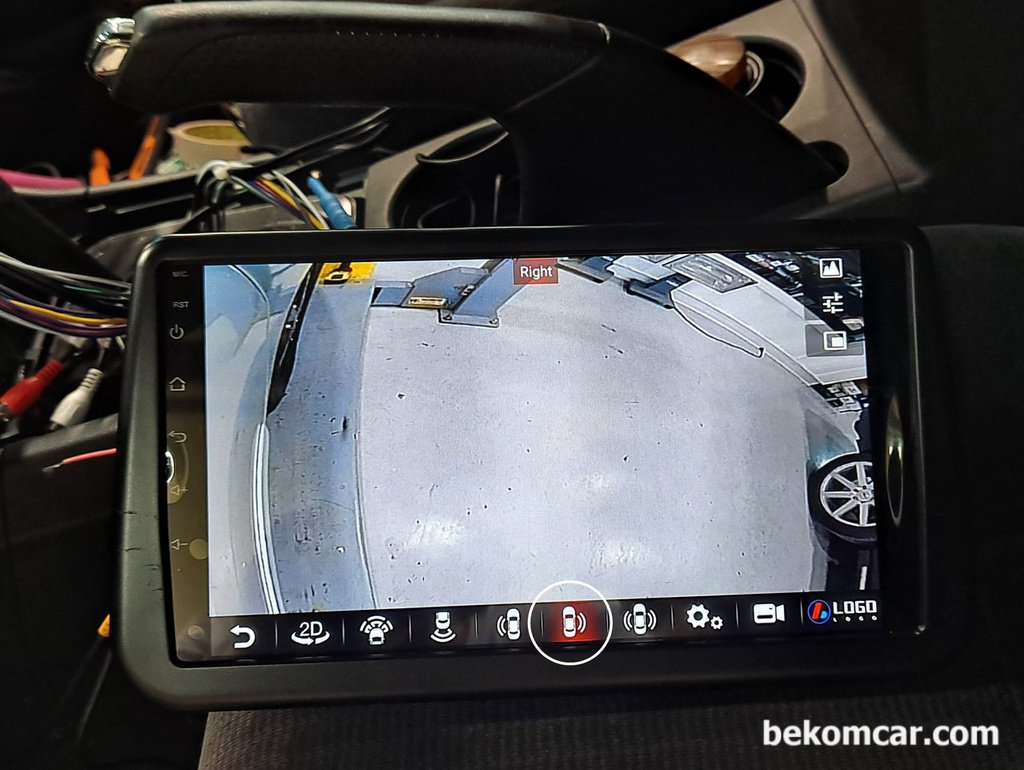 어코드 7세대, 알리발 안드로이드와 360도 어라운드뷰 카메라 조정|bekomcar.com