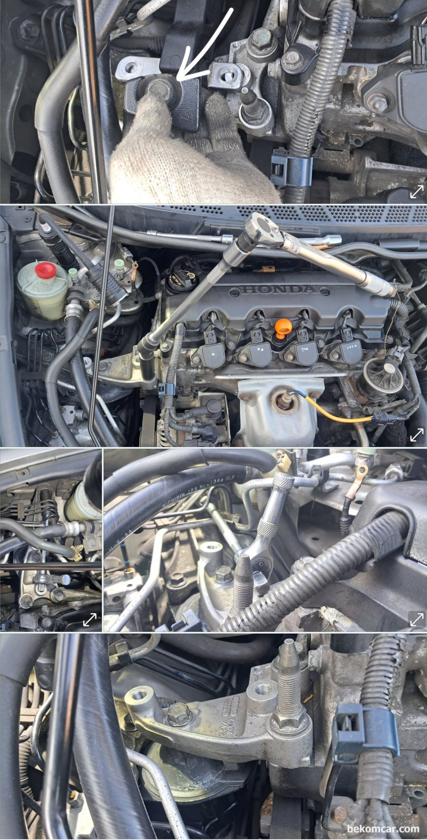 혼다 시빅 8세대 1.8L R18A1 에 실제 장착하였다. 모든것이 정확하게 맞아 떨어진다.|베콤카 차량정밀진단