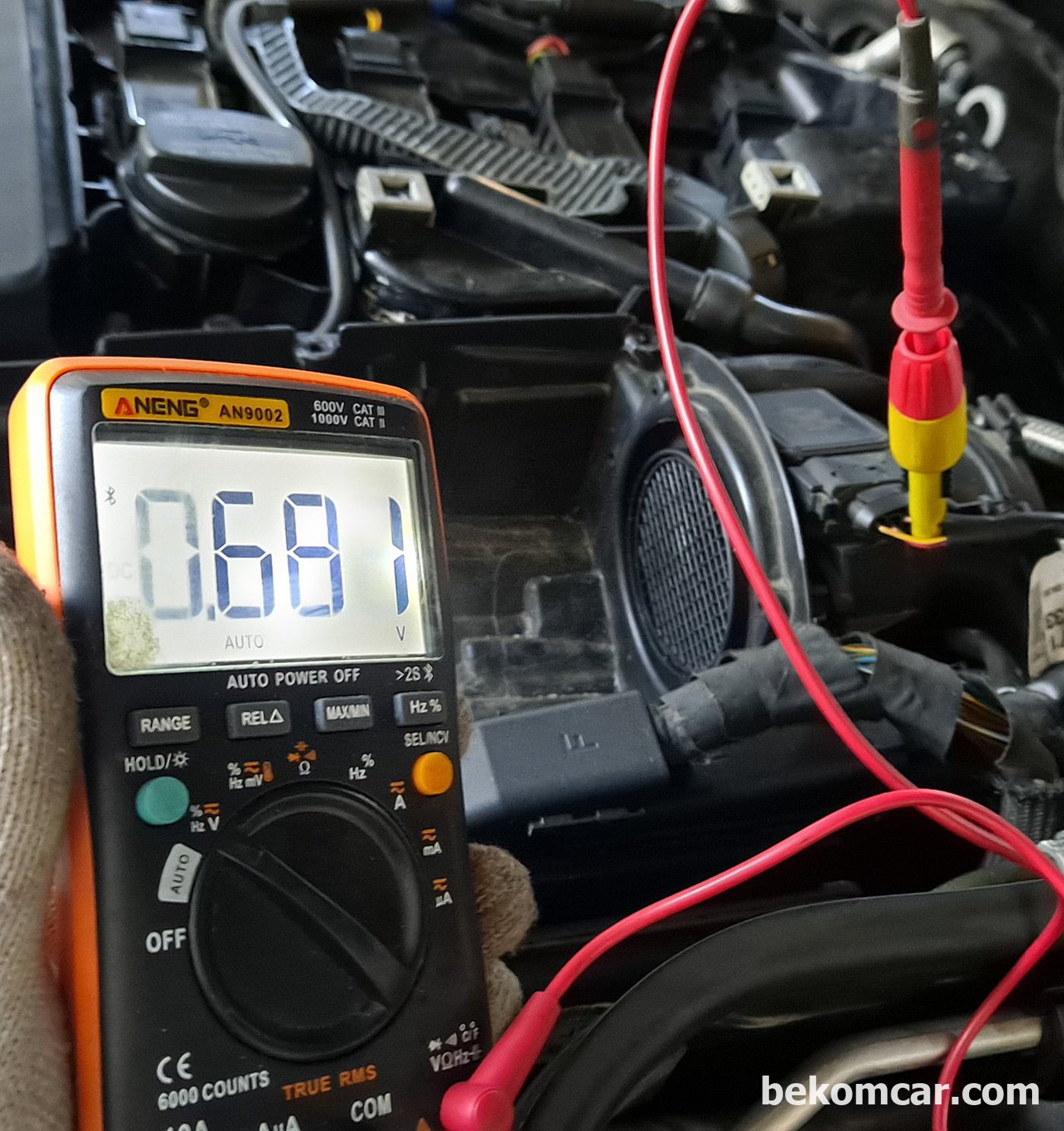 W211 E200K MAF센서 시그널 측정|ベコムカー (bekomcar)