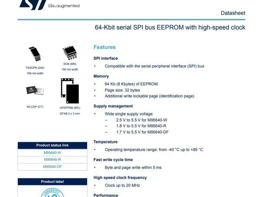 포드 익스플로러등 ECU에 많이 사용되는 ST M95640 EEPROM|بيكومكار  (bekomcar)