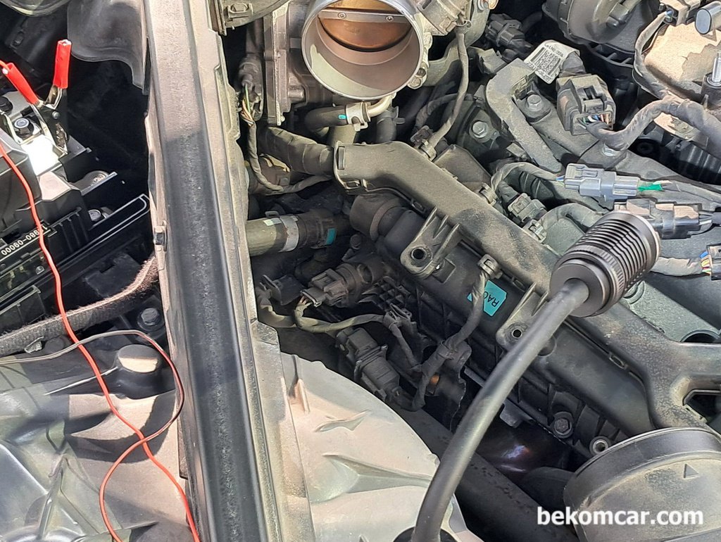 현대자동차 2019년 G80 3.3L GDI 쓰로틀바디 청소 및 학습값 리셋|بيكومكار (bekomcar)