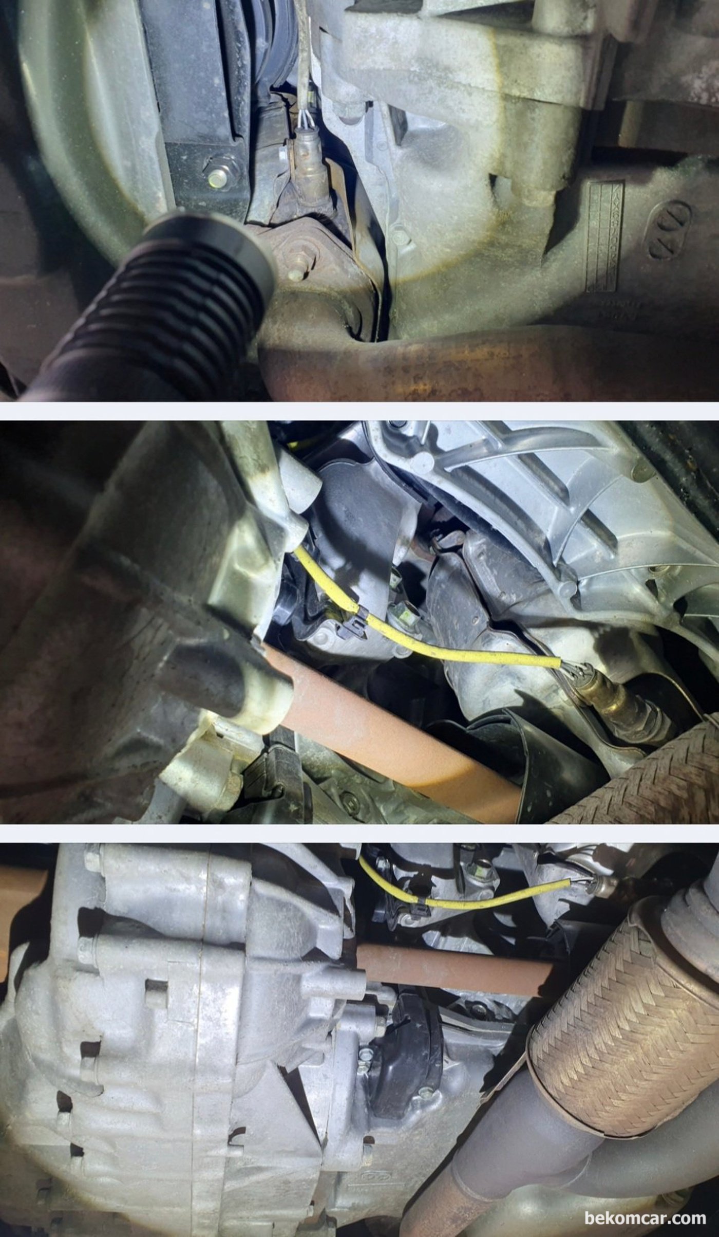 혼다 어코드 2010년 V6 VCM3.5L 중고차 구매점검 기록이다. 전형적인 누유부분이 아주 깨끗하다. 다만 파워펌프 호스에서 누유가 있다. 어렵지 않는 작업이라서 다행이다.|bekomcar.com