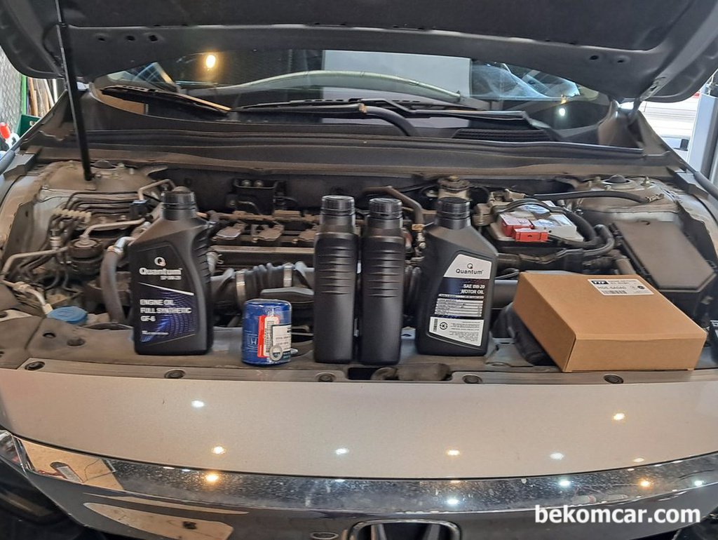 혼다 어코드 2019 엔진오일교환 및 진단기 기본점검|ベコムカー (bekomcar)