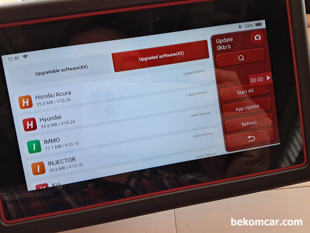 베콤카에서 사용하는 진단기, 소프트웨어 업데이트|bekomcar.com