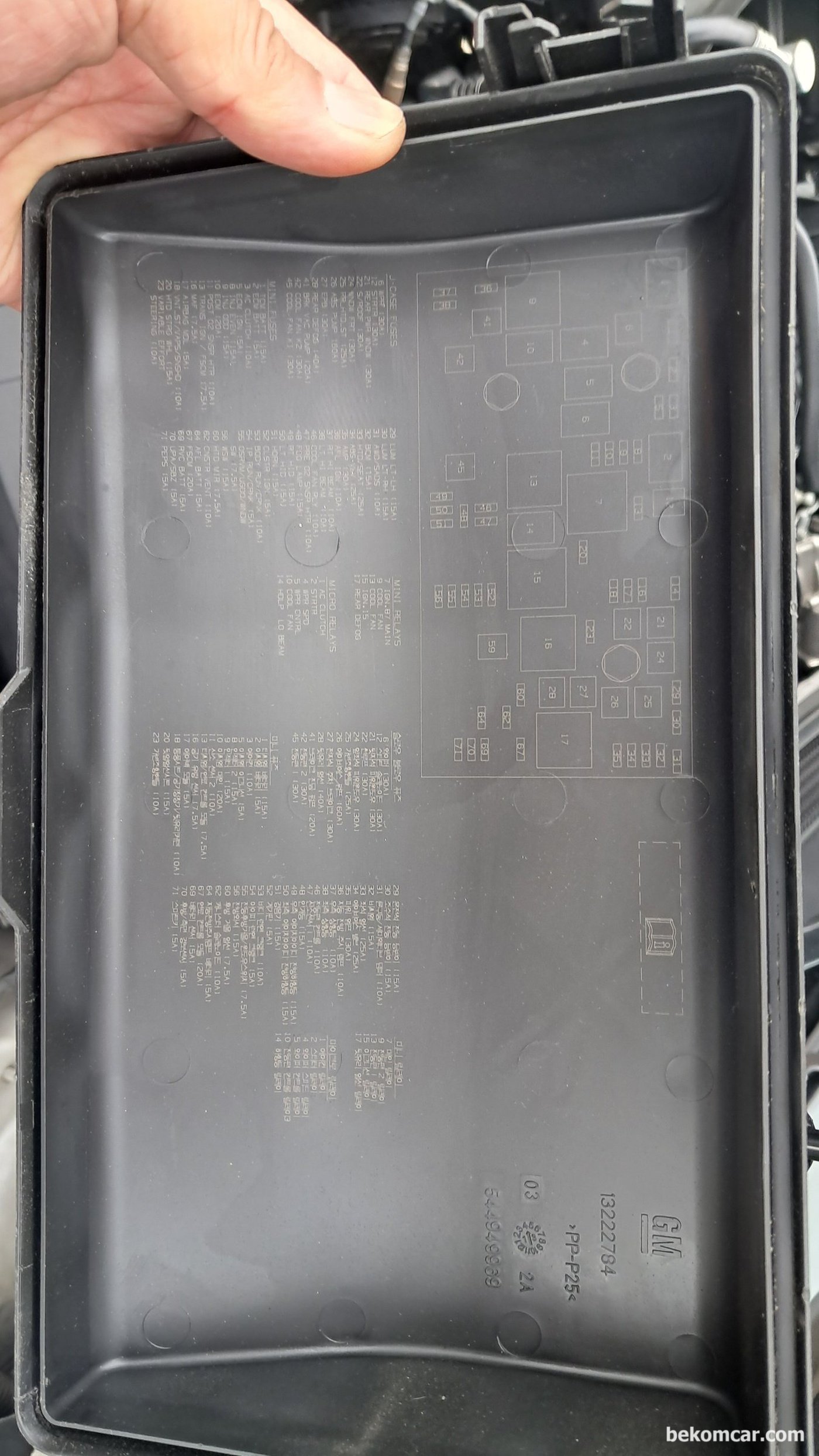 2013년 GM대우 알페온 3.0L 엔진룸 휴즈정보|بيكومكار (bekomcar)