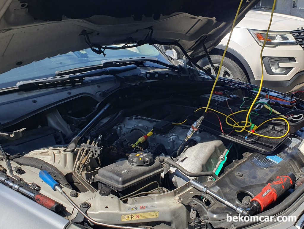 BMW 525i E60 시동꺼짐 실린더압축압력센서 파형 분석기록|贝科姆汽车 (bekomcar)