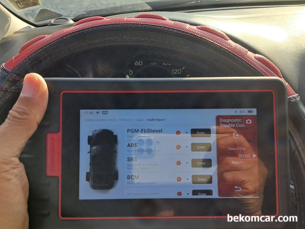 혼다 오딧세이 엔진체크등 진단, P0137 DTC|bekomcar.com