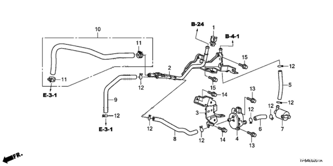 #4, 36162-RRA-A01 Valve Assembly, Purge Control Solenoid (PCSV)|bekomcar.com