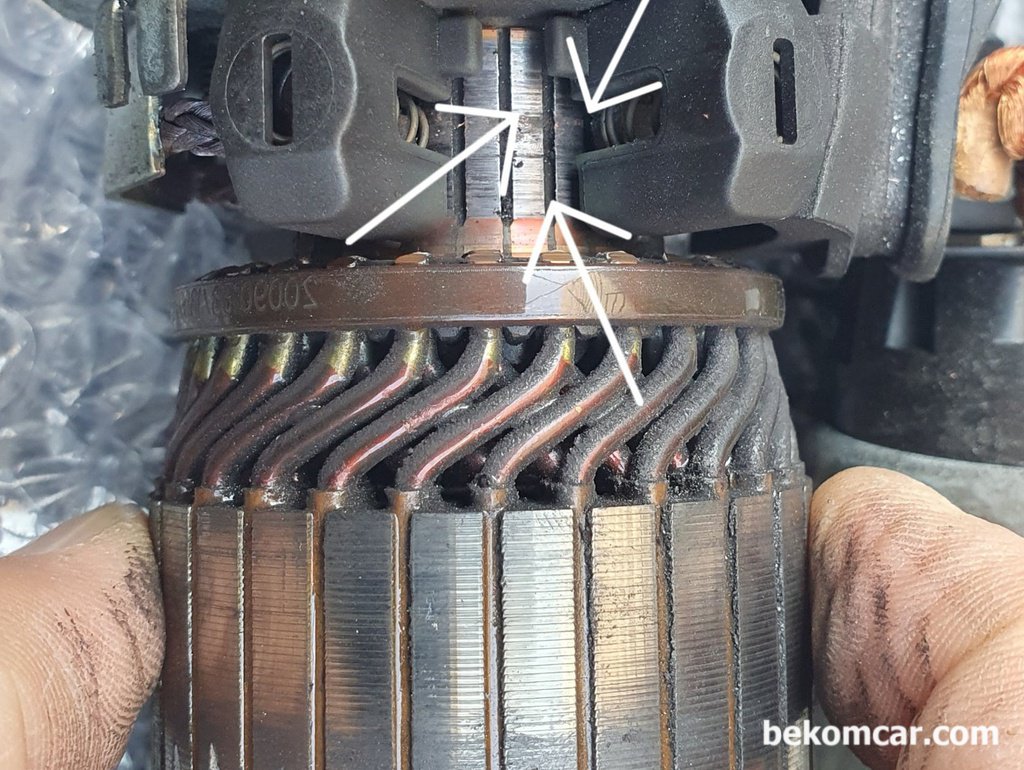 간헐절 시동불량 원인중 하나, 시동모터 (세루)|bekomcar.com