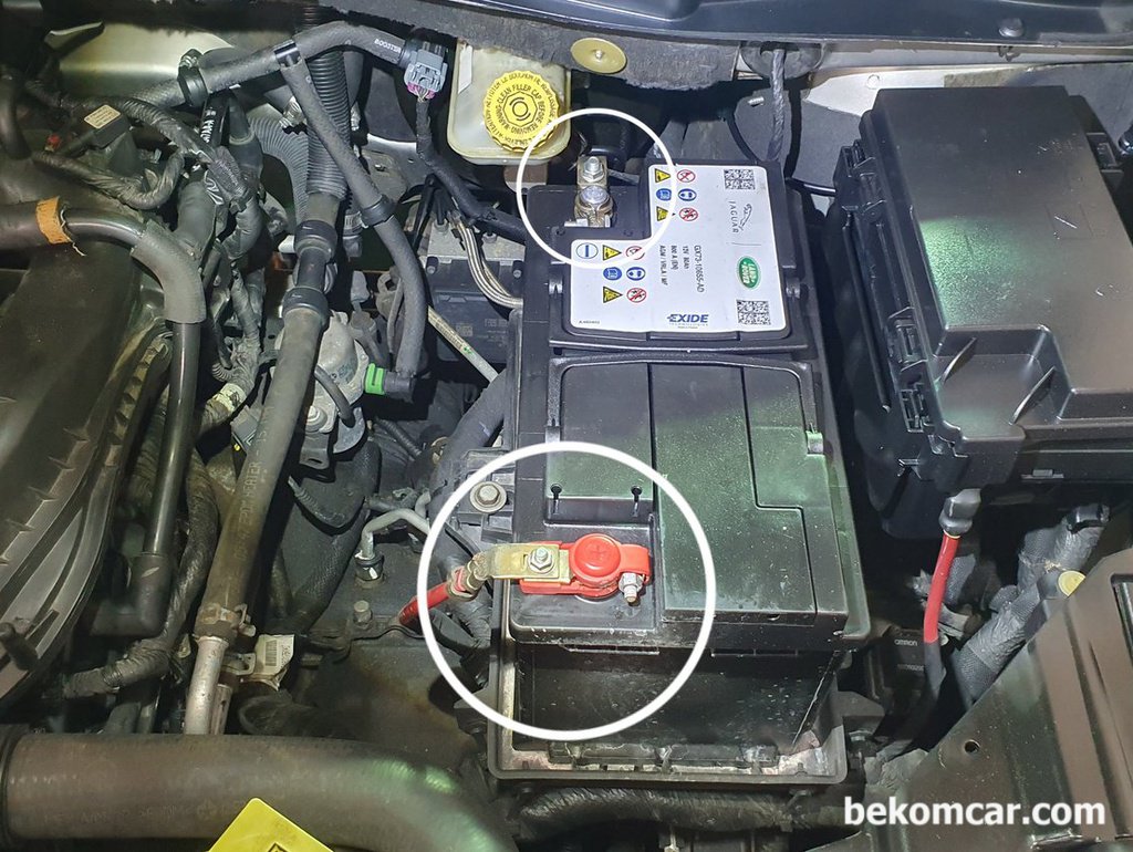 배터리 터미널 단자는 꼭 관심을 가지고 제대로 작업 필요, 시동 꺼질수 있음|bekomcar.com