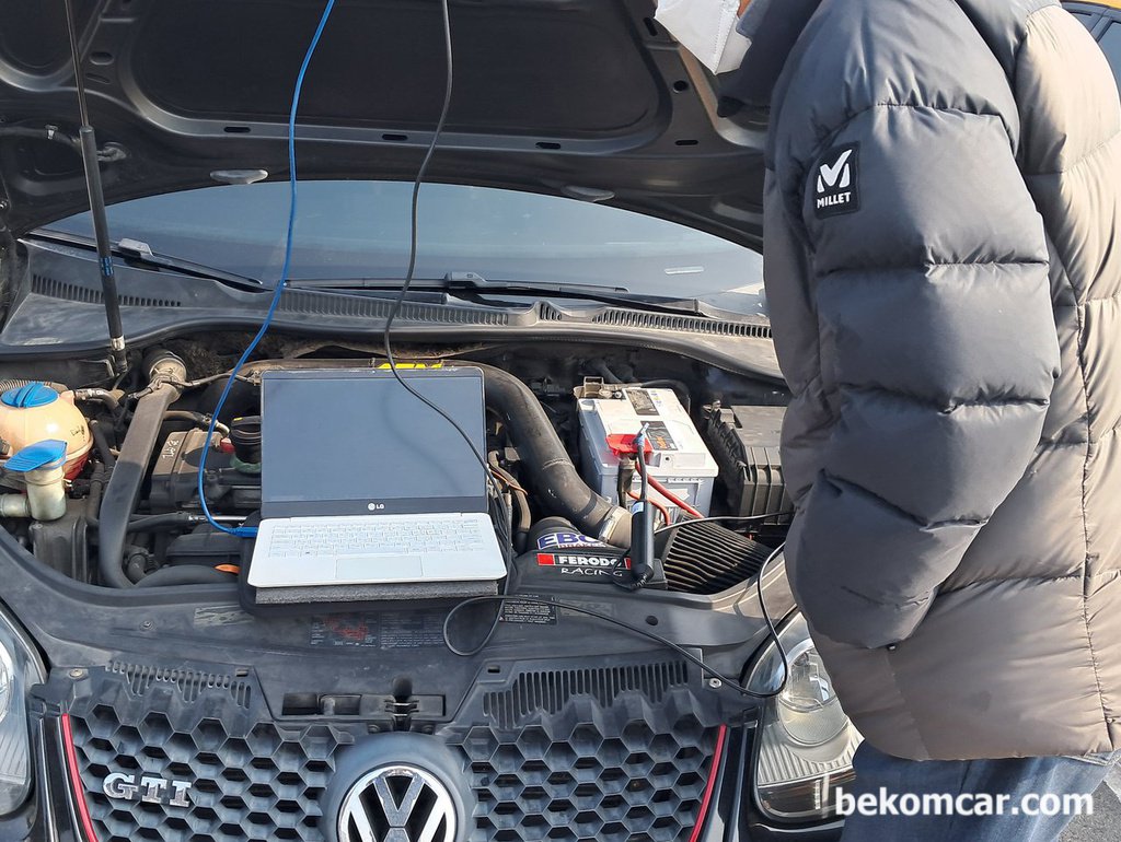 VW 골프 2.0L GTI 2006년 185,204km주행 산소센서 진단|베콤카 차량정밀진단