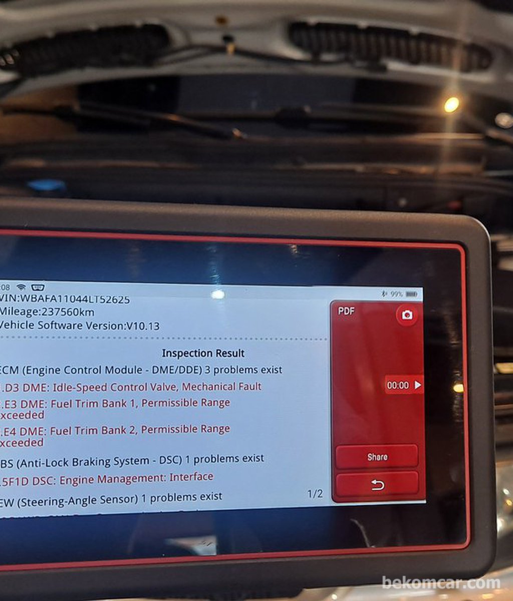 BMW X5 IAC밸브. 수리하느냐 교환하느냐, 정비사의 판단이 중요|ベコムカー (bekomcar)