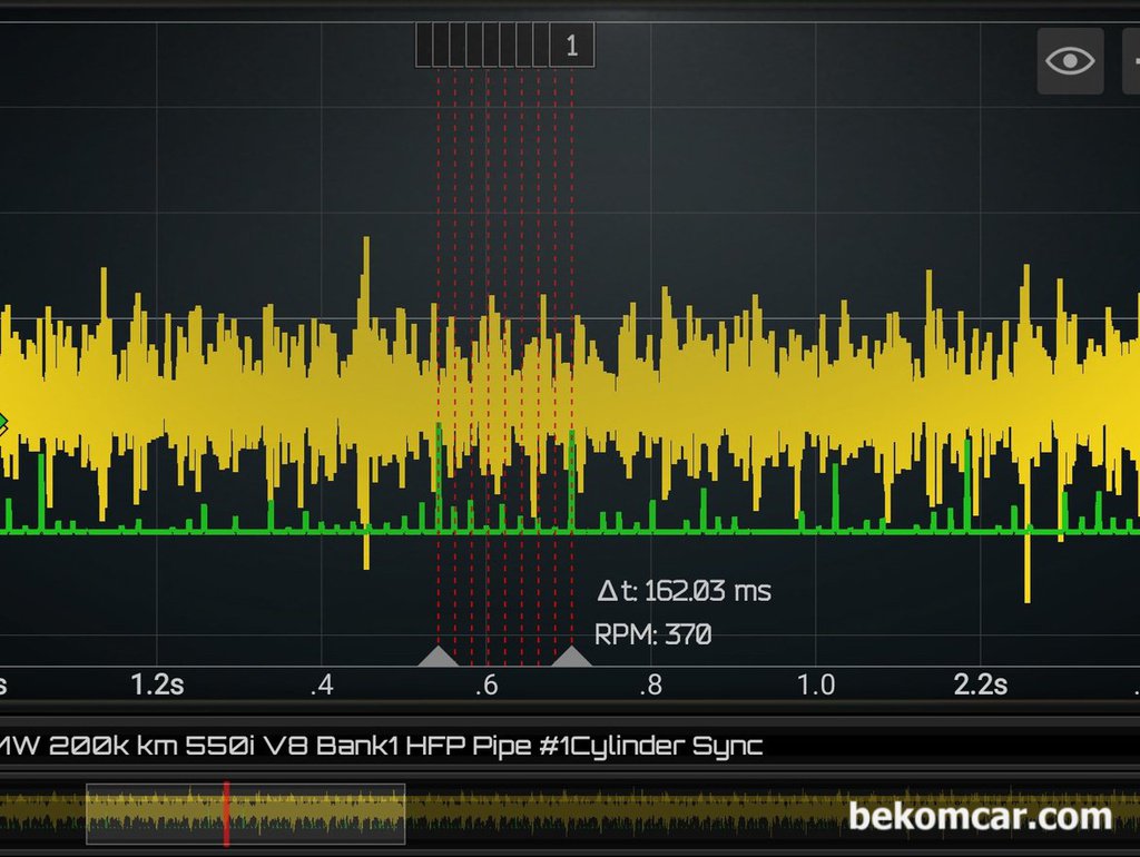 BMW 550i N63 V8 엔진 인젝터 분사량 압력 파형, 실화 & 부조 진단|ベコムカー (bekomcar)