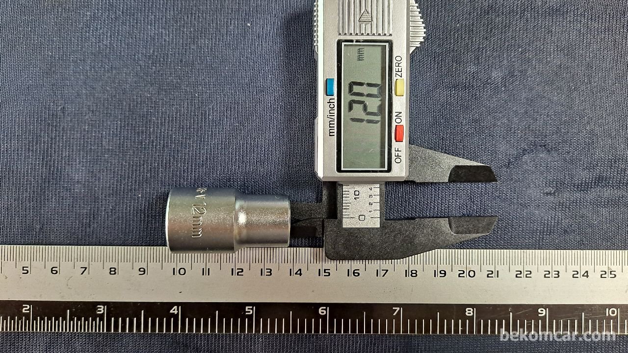 12mm 6ポイントソケット、1/2 "|ベコムカー (bekomcar)