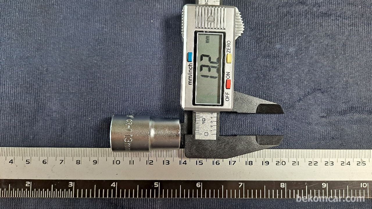 13mm 6ポイントソケット、1/2 "|ベコムカー (bekomcar)