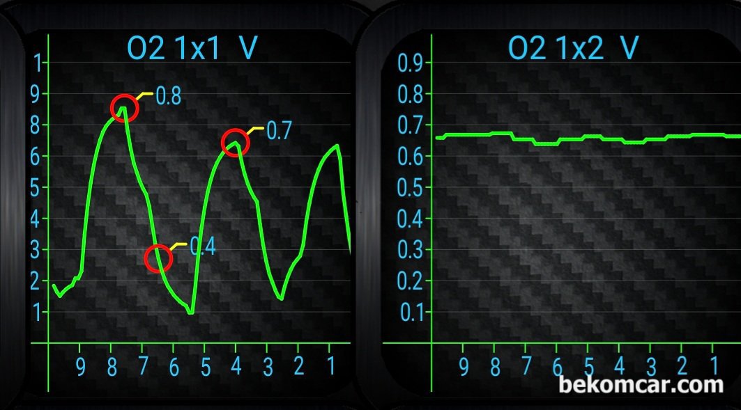 触媒、酸素センサーのグラフ, None|ベコムカー (bekomcar)