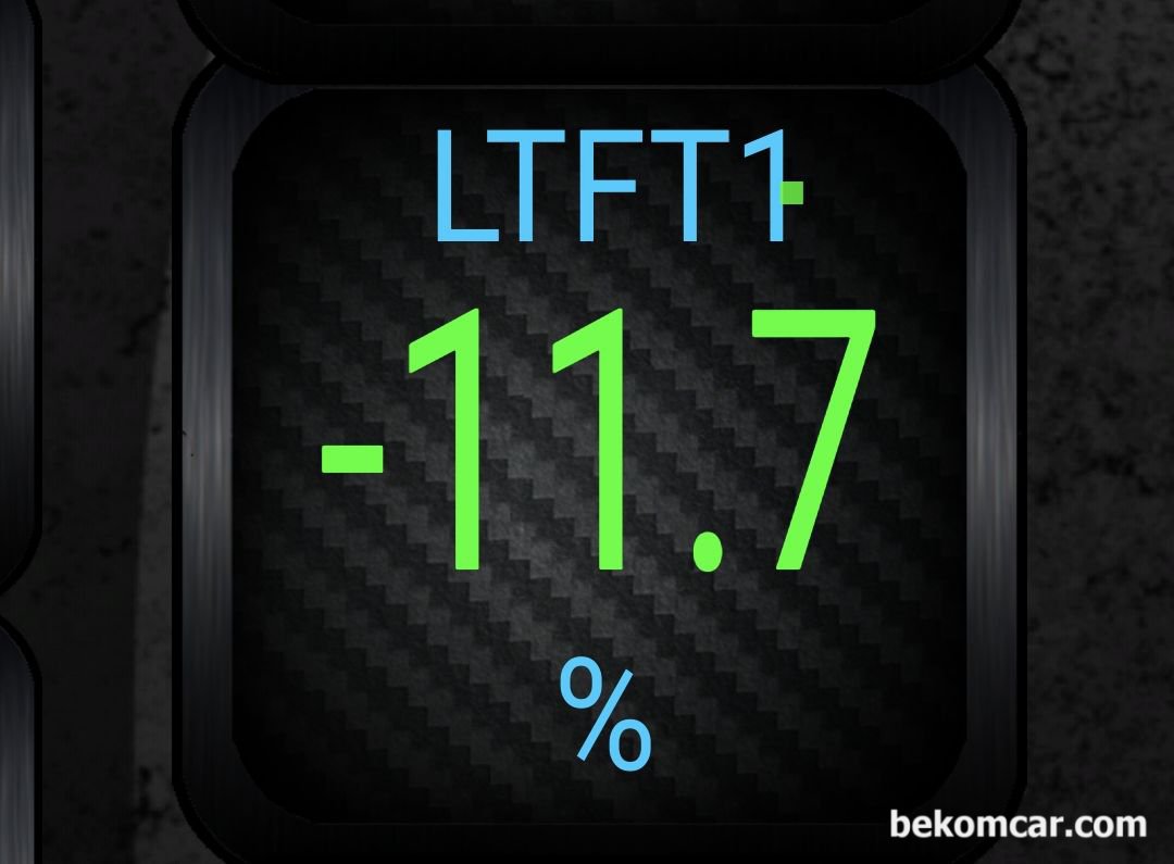 차량고장시, 스캔하여 입체적인 분석과 진단후에 정비를 하는것도 좋겠다, 시스템농후 (System Rich) 의 LTFT 값이다. 이 정도면 아직 고장코드(DTC, P0172 혹 P0175)가 표시되지 않는정도이다. 하지만 연비하락 과 출력부족 그리고 산소센서 와 촉매가 고생하고 있는 상태이다. 지속되면 고장코드가 표시될것이다.|bekomcar.com