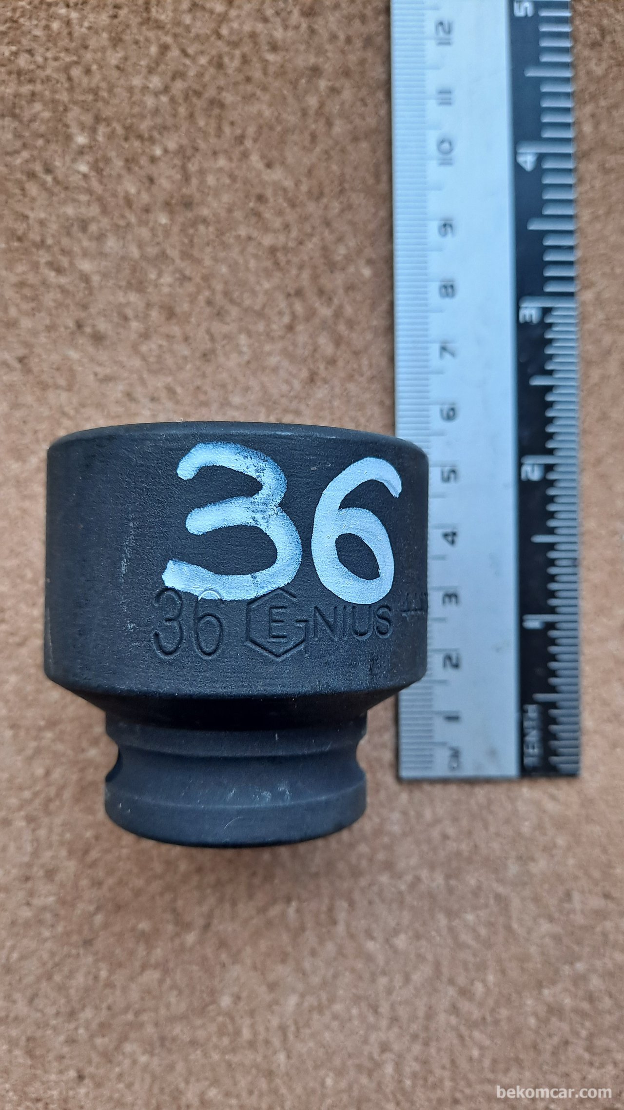 6각 36mm 임팩트용 1/2" 소켓|بيكومكار  (bekomcar)