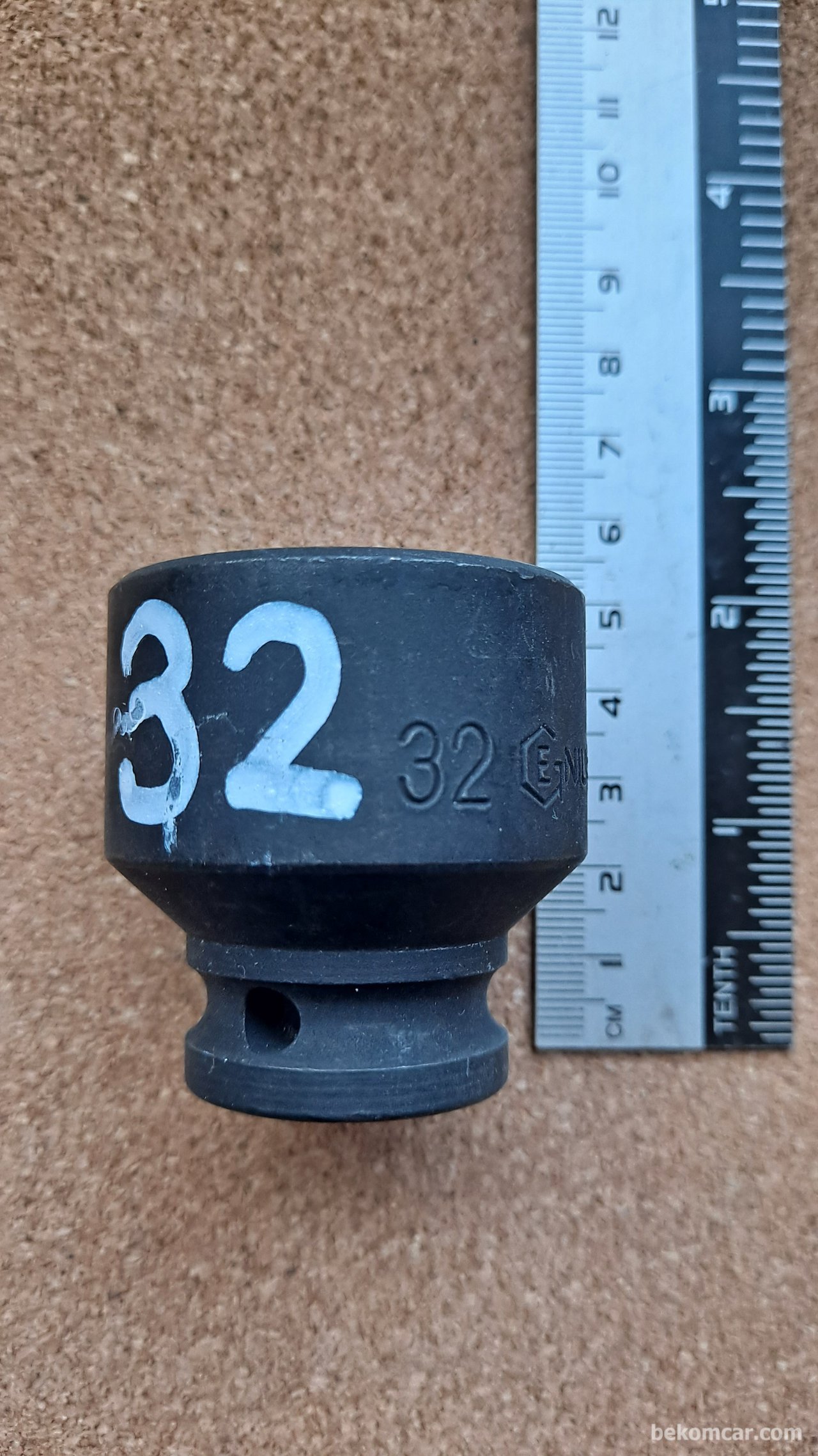 6각 32mm 임팩트용 1/2" 소켓|ベコムカー (bekomcar)