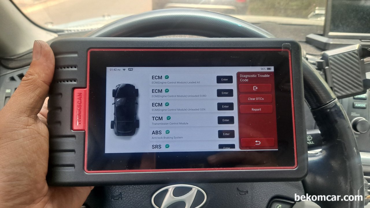 차량용 풀시스템 진단기는 고객서비스에 꼭 필요한것 같다, 자동차 자기진단기 차량전체 ECU 모듈 스캔결과 화면이다.사용하는 스캐너는 진체시스템 진단과 28가지 리셋기능이 있는 전문가용 자동차 스캐너이다.|ベコムカー (bekomcar)