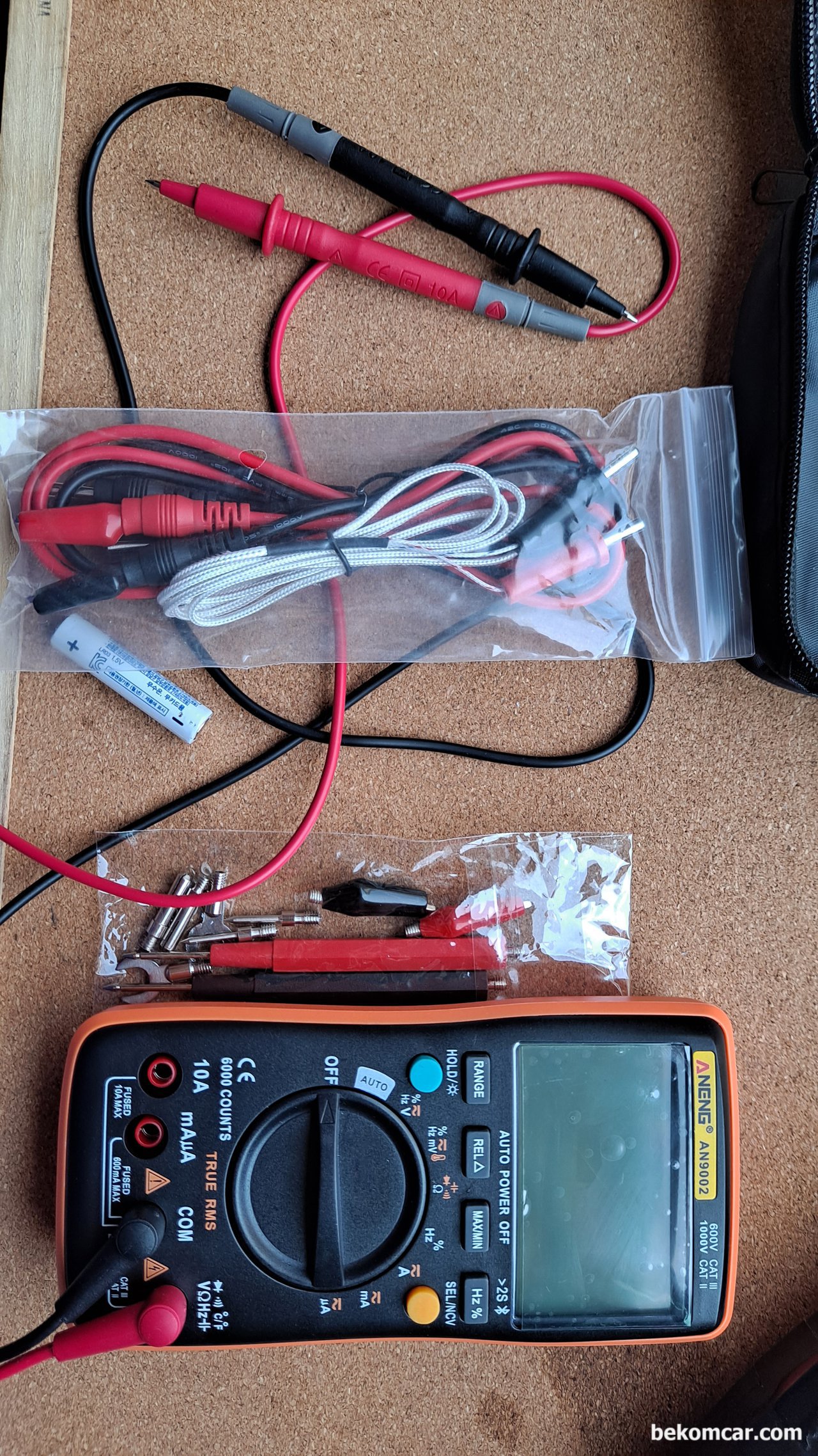 CAT II 1000V 블루투스 멀티미터와 오실로스코프, ANENG 9002 Bluetooth Digital Multimeter.디지털멀티테스터기 온도까지 측정가능하다.|bekomcar.com