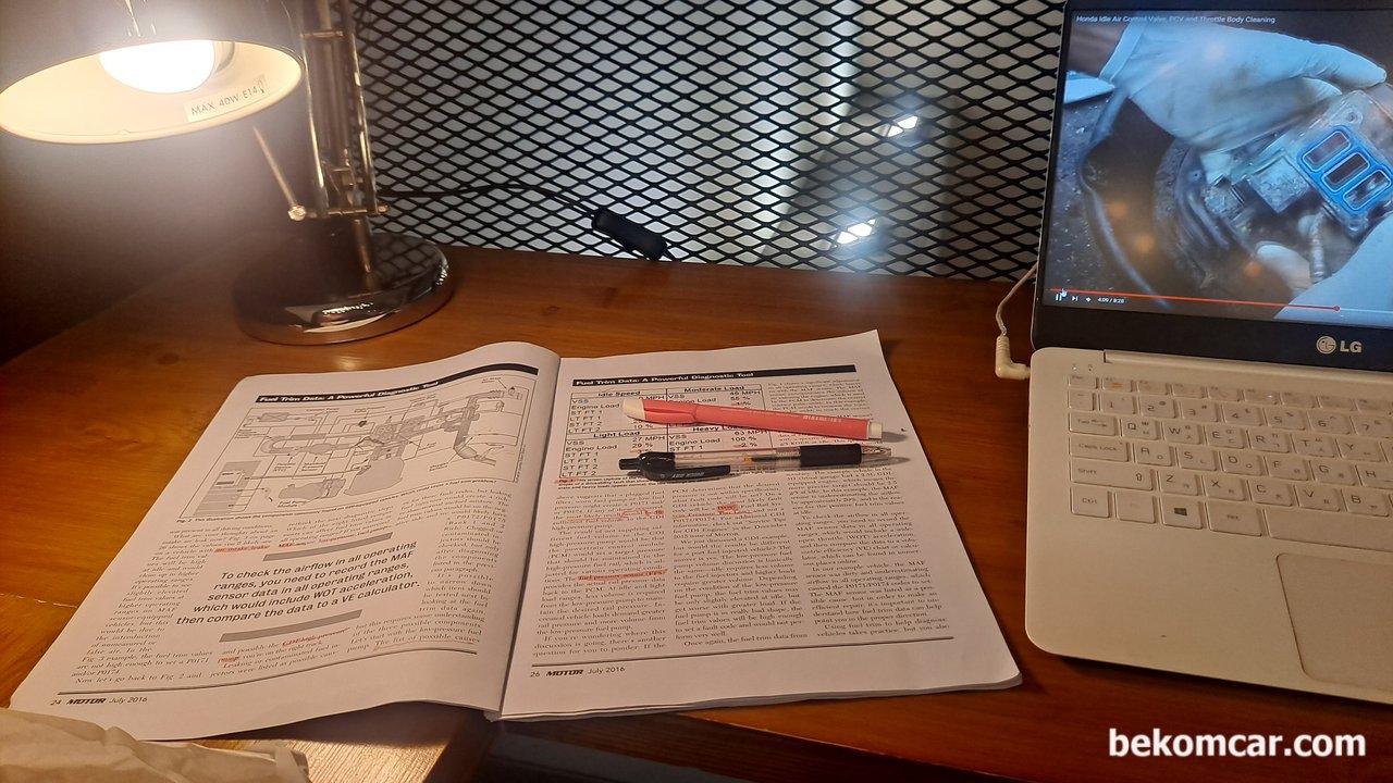 운행성 Drivability 분석 & 진단 방법론 공부중, 운행성 Drivability 분석 진단 방법론에 Fuel Trim  과 진단의 기초 과정이다. 이 케이스 스터디는 Motor Age 2016 7월호 P.20 에 실린사례이다.|ベコムカー (bekomcar)