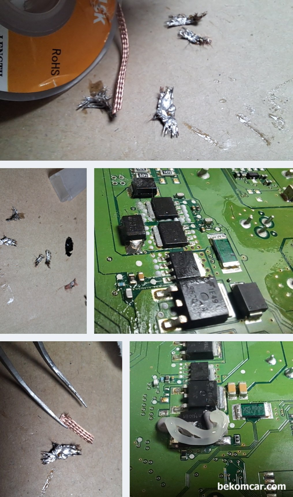 ECU, ABS모듈등 각종 전장제어장치 SMD 반도체 부품 작업과정, ECU SMD 탑 저항등 작업 과정을 기록으로 남긴다. 생각보다 쉽지는 않지만 그래도 장비가 잘 갖추어지고 연습을 하면 충분히 가능할것이라고 생각한다.|베콤카 중고차구매진단