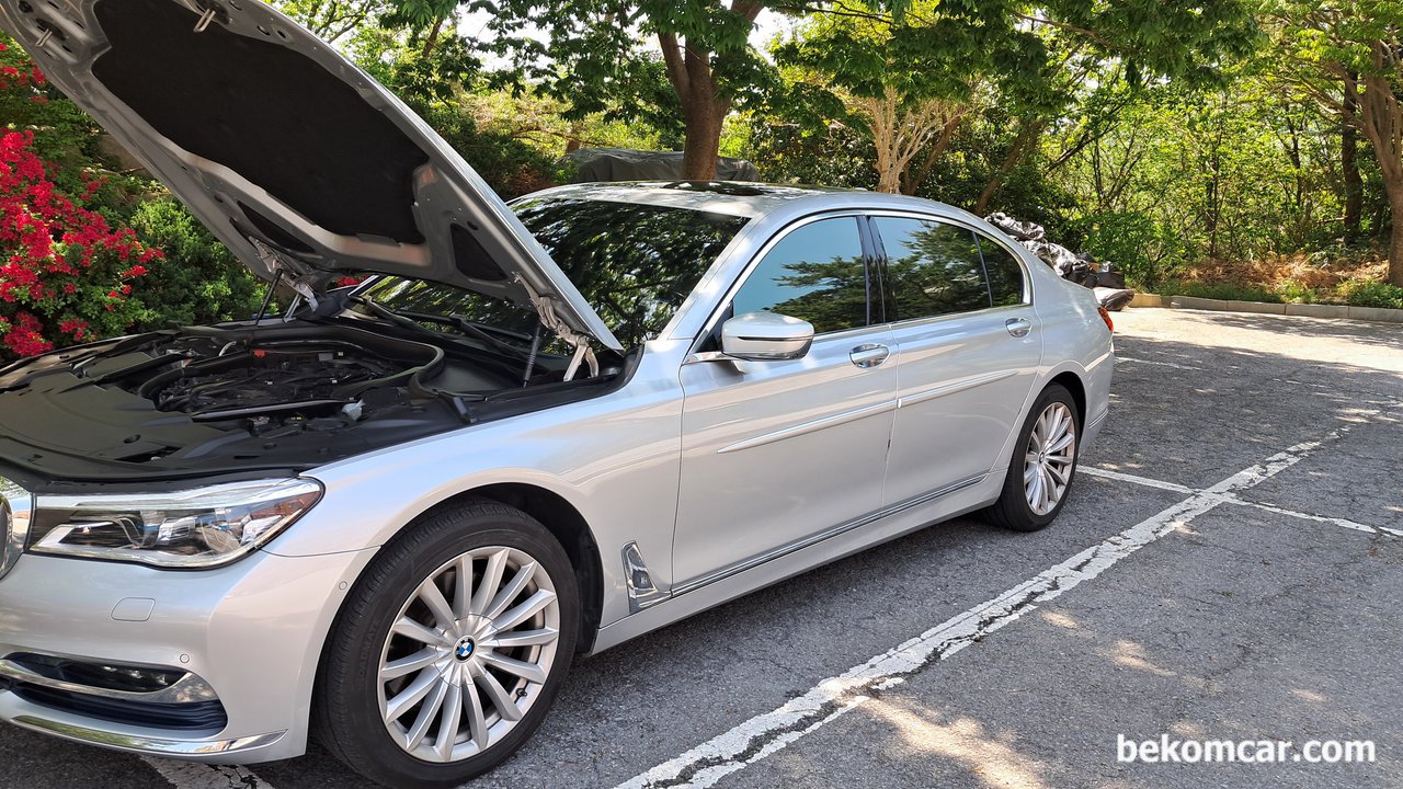 2016 BMW G12 740Li 전체적인 전장장치 베콤카 건강검진 기록, 2016 BMW G12 740Li 베콤카 건강검진 기록으로 누유나 누수등이 발견되지 않는다. G12 차량의 전체적인 전장적인 진단결과 상태가 좋다. 하지만 놀랍게도 아주 간헐적인 엔진이상 상태가 확인되기도 했다.|بيكومكار (bekomcar)