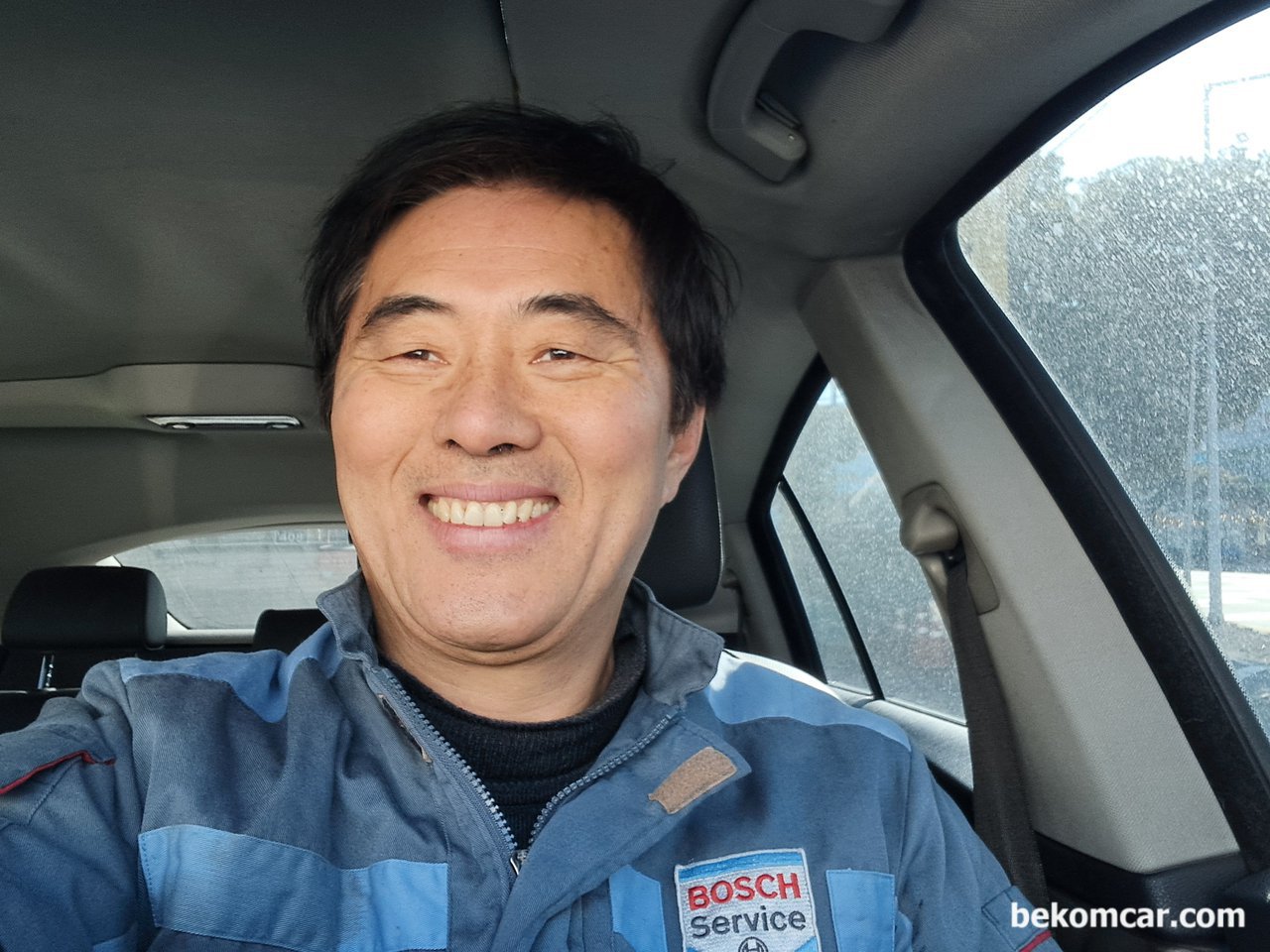 출장진단 과정중 추억으로 남기는 사진, 차량 시험중이다. 고장코드 분석할때 그리고 정비후에 차량주행 시험을 하는경우가 많다.|بيكومكار (bekomcar)