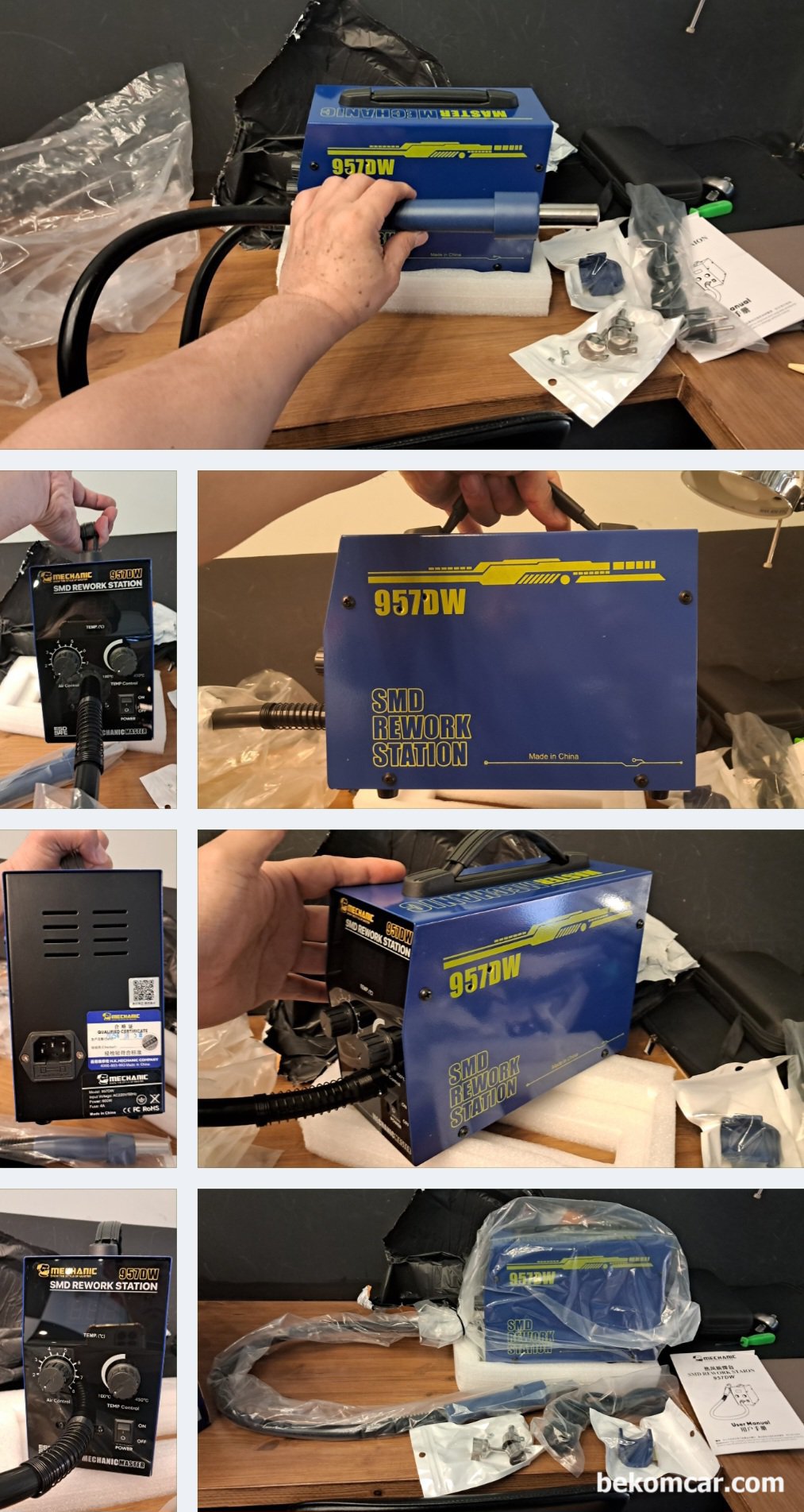 ECU수리 열풍기 납땜장비 MECHANIC 957DW Soldering Stations, ECU수리 열풍기 납땜장비 MECHANIC 957DW Soldering Stations|بيكومكار  (bekomcar)