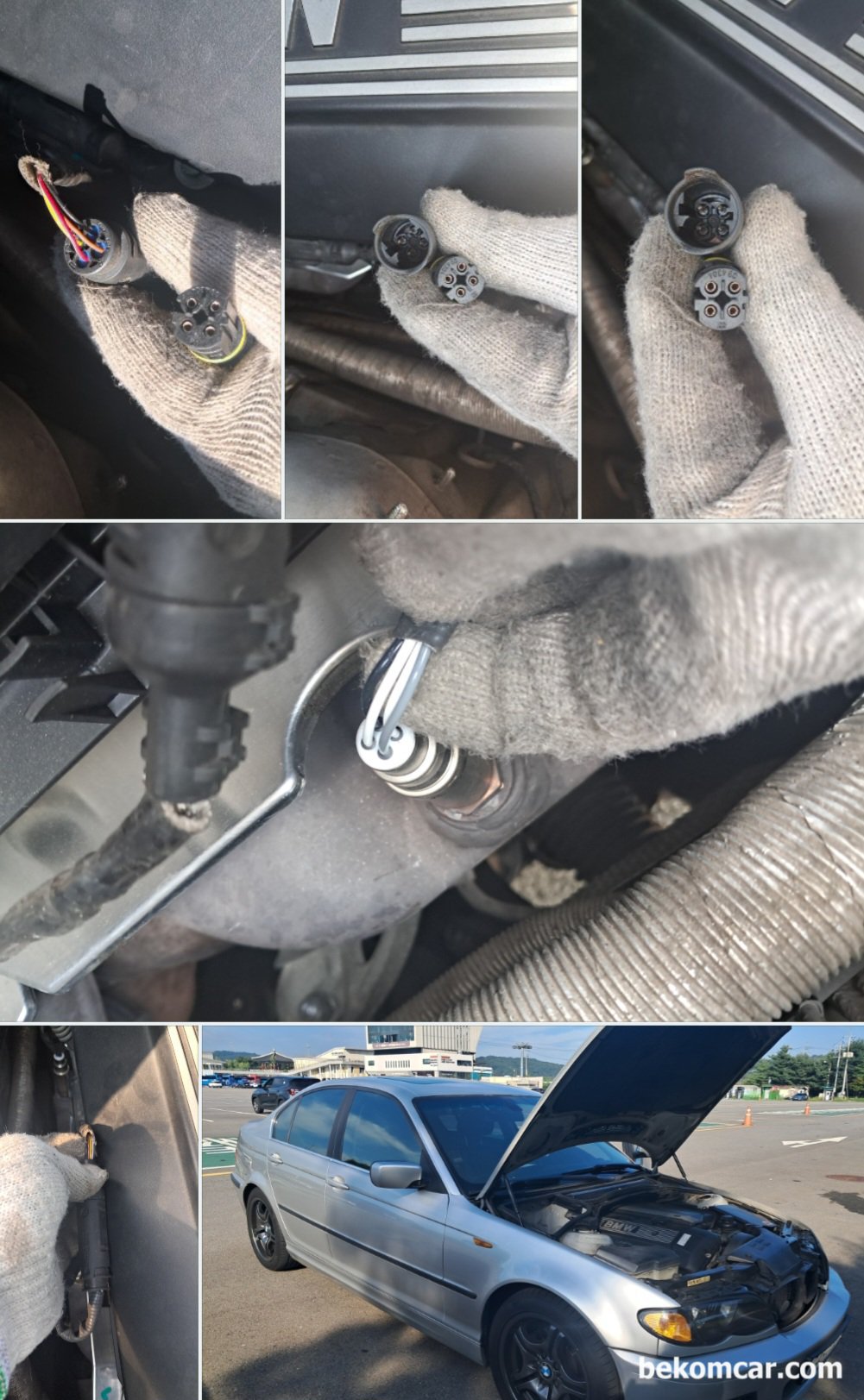 BMW E46 325i 종합검사 질소산화물 과다 불합격, 진단과정 기록, BMW E46 325i 종합 검사 질소산화물 과다 불합격, 진단 과정 기록이다. 일산에서 자유로 임진각 까지 주행 시험을 하면서 실시간 데이터 분석을 하였다. 주행 시험중 잠정적인 고장 원인으로 판단된 뱅크1 산소센서1 번을 살펴보고 정밀 진단을 한다. E46은 등치는 작지만 상당히 날렵한 모습을 보여주고 있다.|贝科姆汽车 (bekomcar)