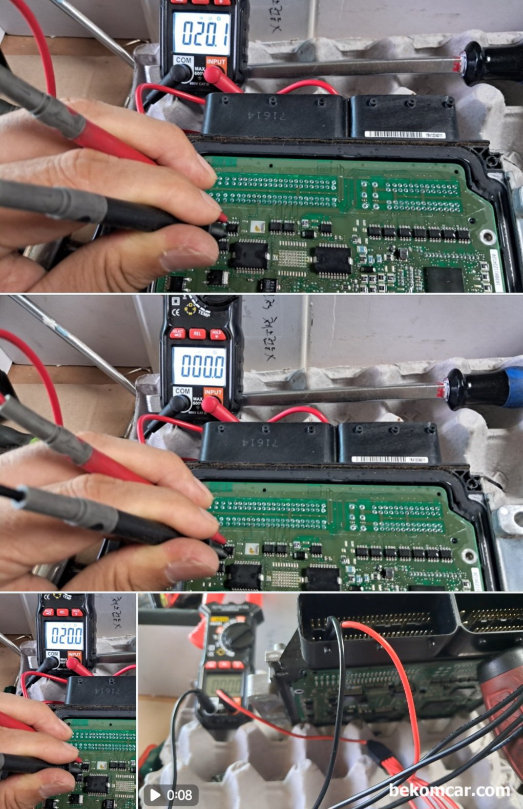 봉고3 간헐적 시동불능, ECU 교체로 정비. ECU 오픈 점검기록, 봉고3 간헐적 시동불능, ECU 교체로 정비. ECU 오픈 점검기록이다. ECU 교체로 시동불능 증상은 정비되었다.|بيكومكار  (bekomcar)
