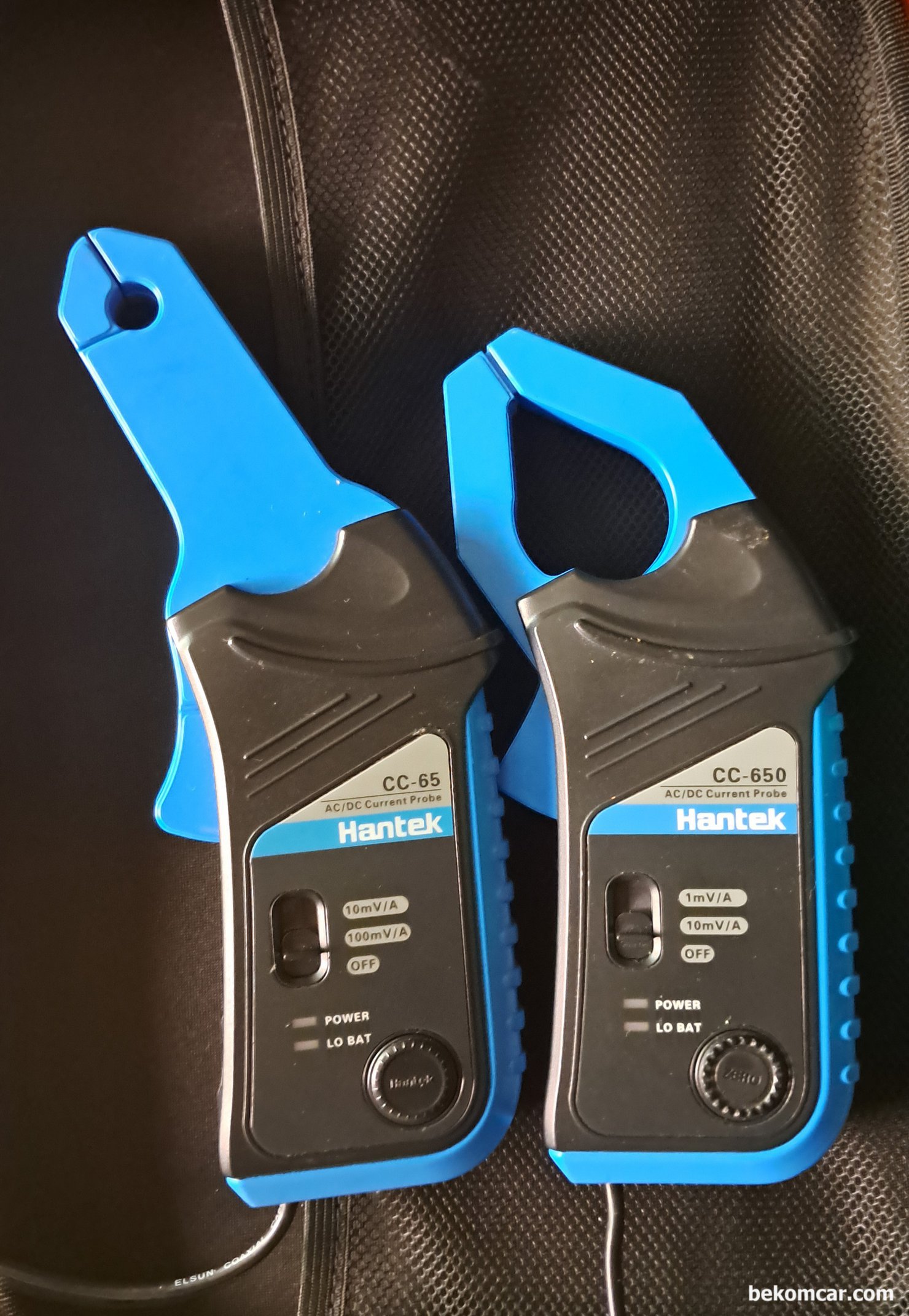 한텍 전류계 CC65 & CC650 오실로스코프 세팅시 주의점, Hantek CC-65 10mV/A = 100X, 100mV/A = 10X. Hanteck CC-650 1mV/A = 1000X, 10mV/A = 100X 로 세팅하여야 한다. 같은 Hanteck CC-65 & CC-650 이라도 단위가 1mV/100mA 처럼 다른경우가 있다. 꼭 구입한 전류계의 세팅값을 참조한다.|베콤카 차량정밀진단