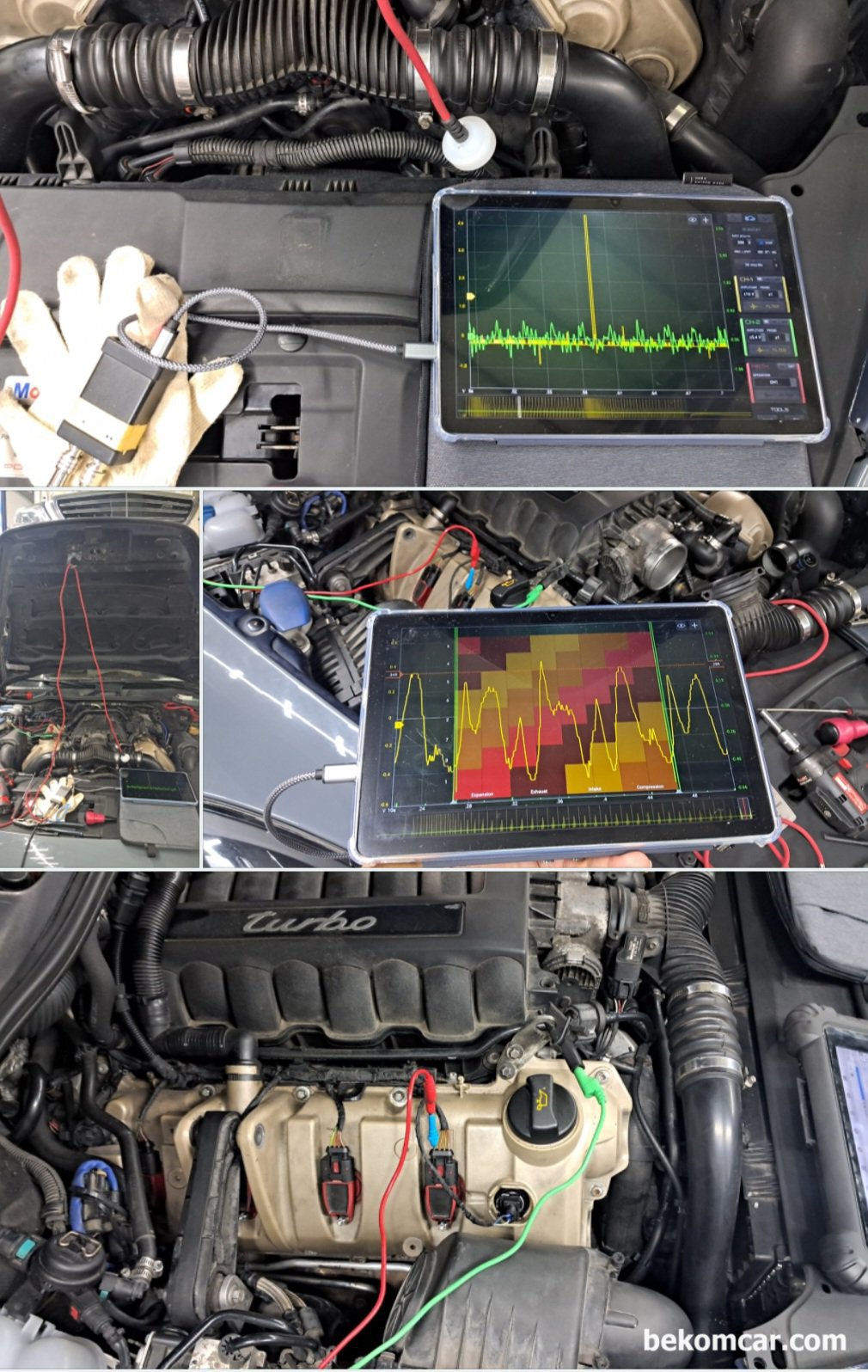 포르쉐 카이엔 V8 4.8L 타이밍 고장 P0016 진단기록, 포르쉐 카이엔 V8 4.8L 타이밍 고장 P0016 진단기록|bekomcar.com
